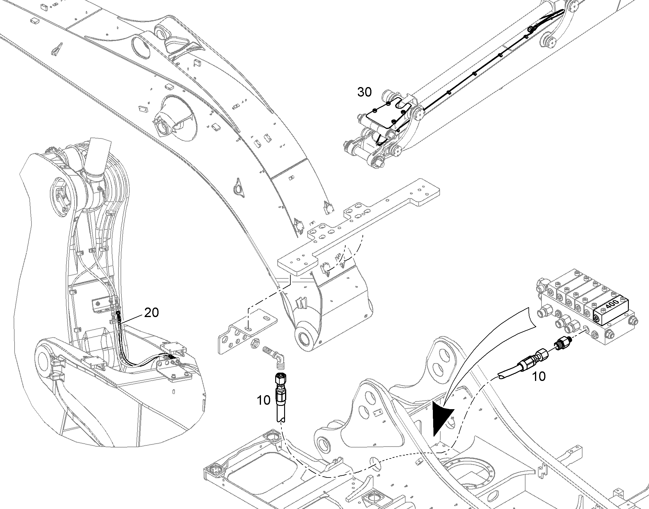 СМАЗОЧНЫЕ ЛИНИИ ДЛЯ НАКЛАДОК 10844965 LIEBHERR