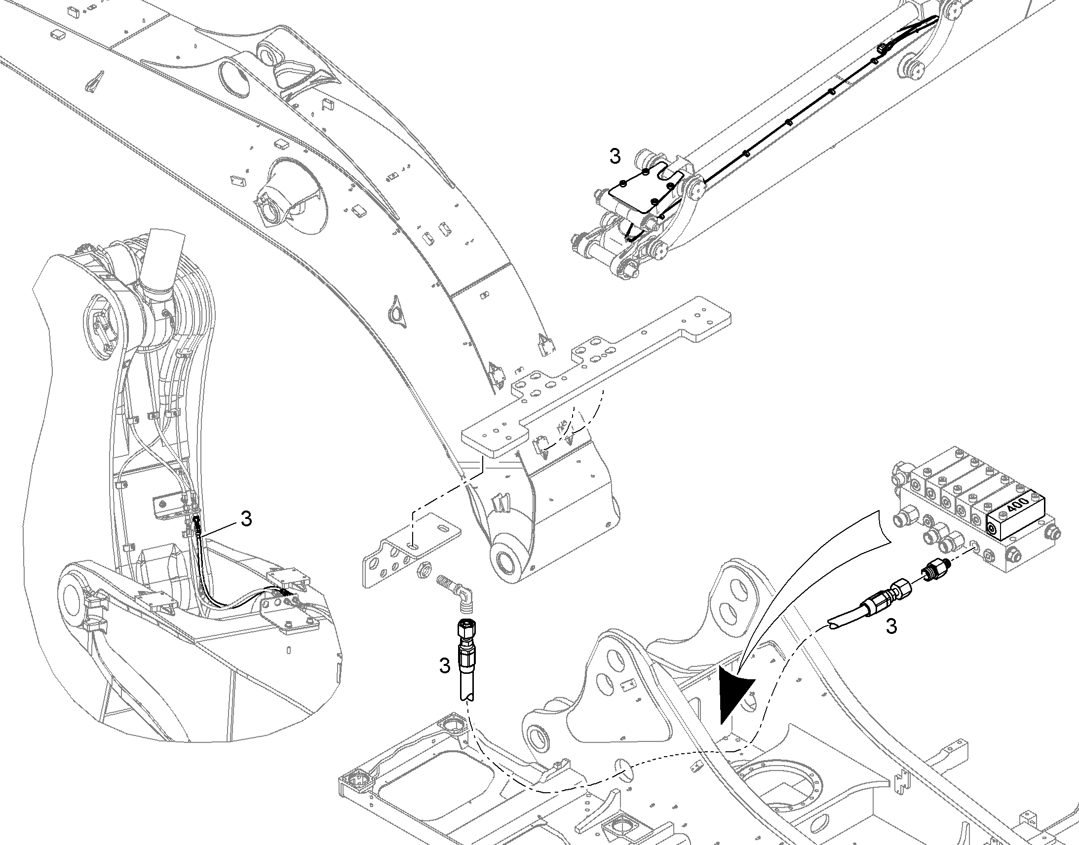 СМАЗОЧНЫЕ ЛИНИИ ДЛЯ НАКЛАДОК 10845101 LIEBHERR