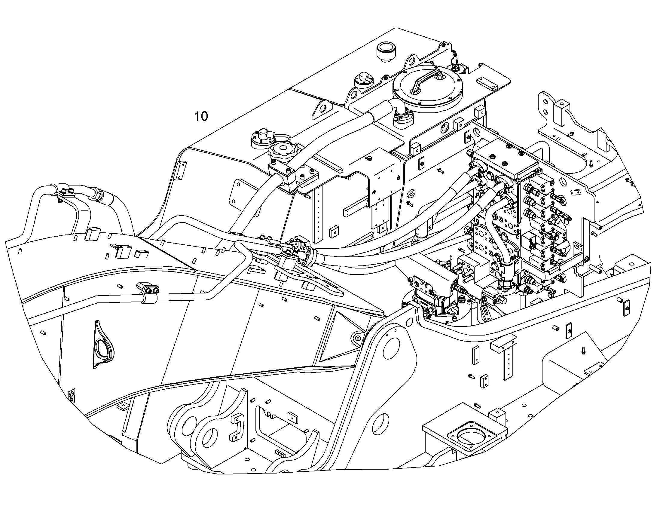 ПРОВОДКА МОНТАЖ AHS 10376335 LIEBHERR
