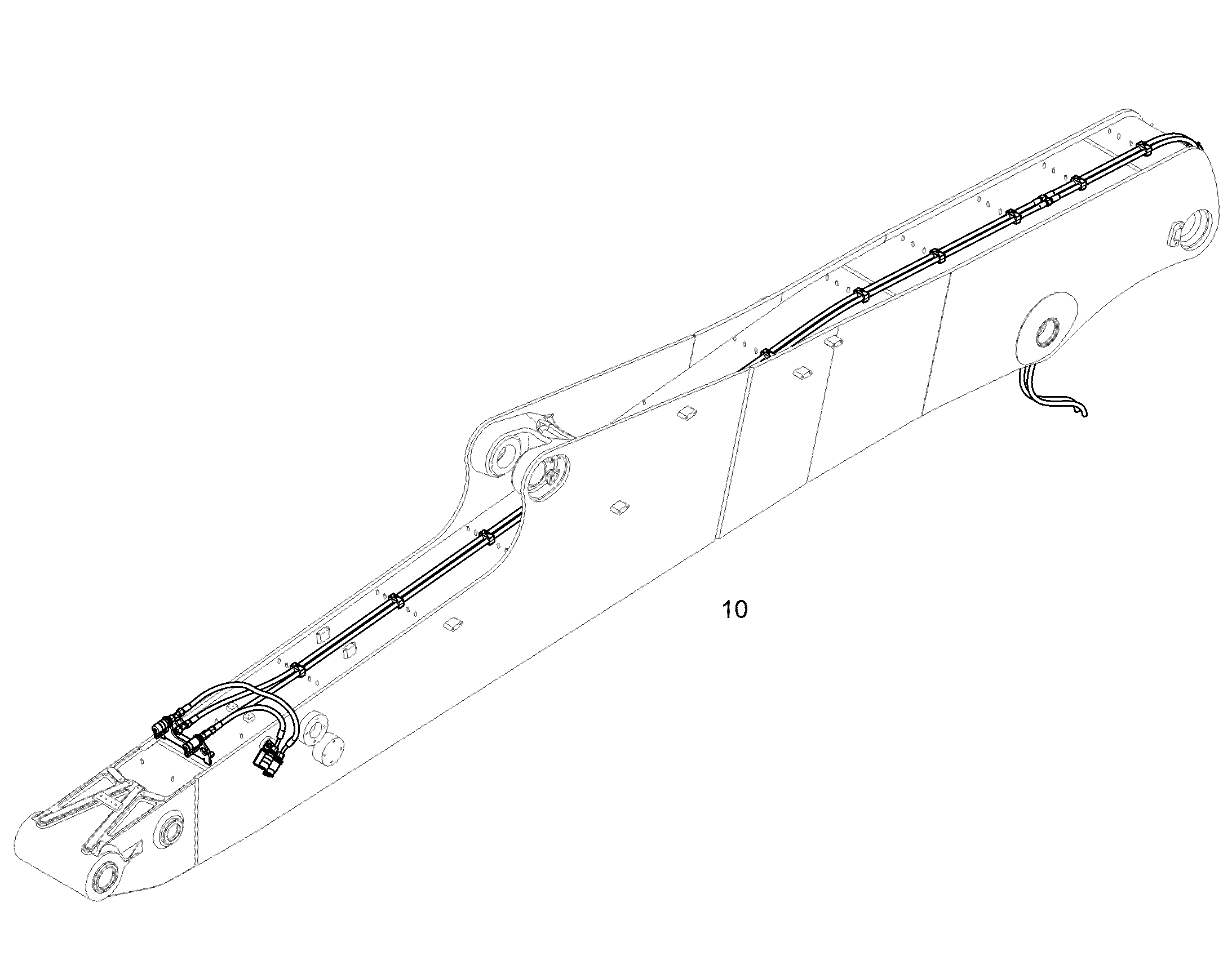 ПРОВОДКА ПРИВОД МЕХ. ПОВОРОТА 10841475 LIEBHERR
