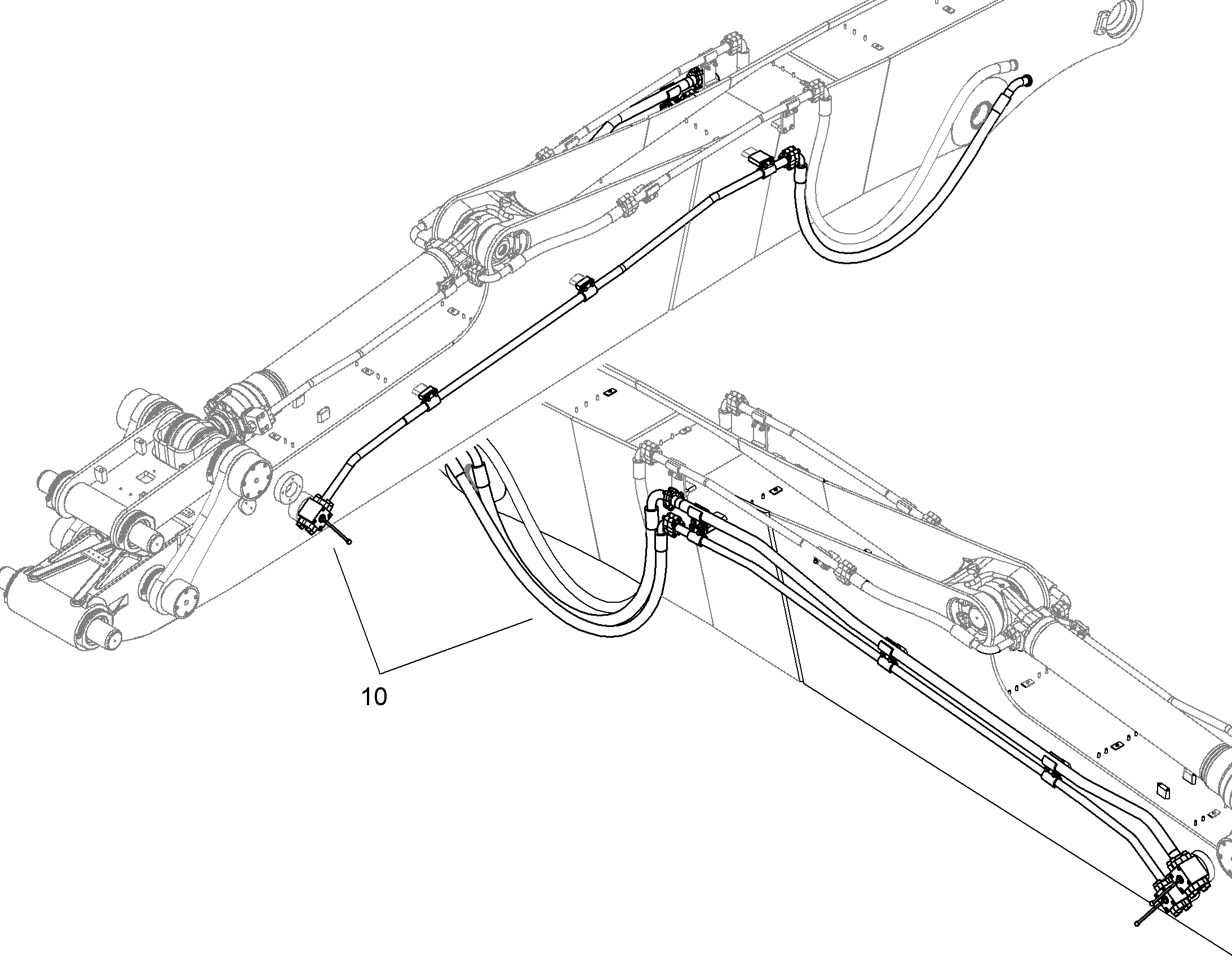 ПРОВОДКА МОНТАЖ AHS 10841474 LIEBHERR