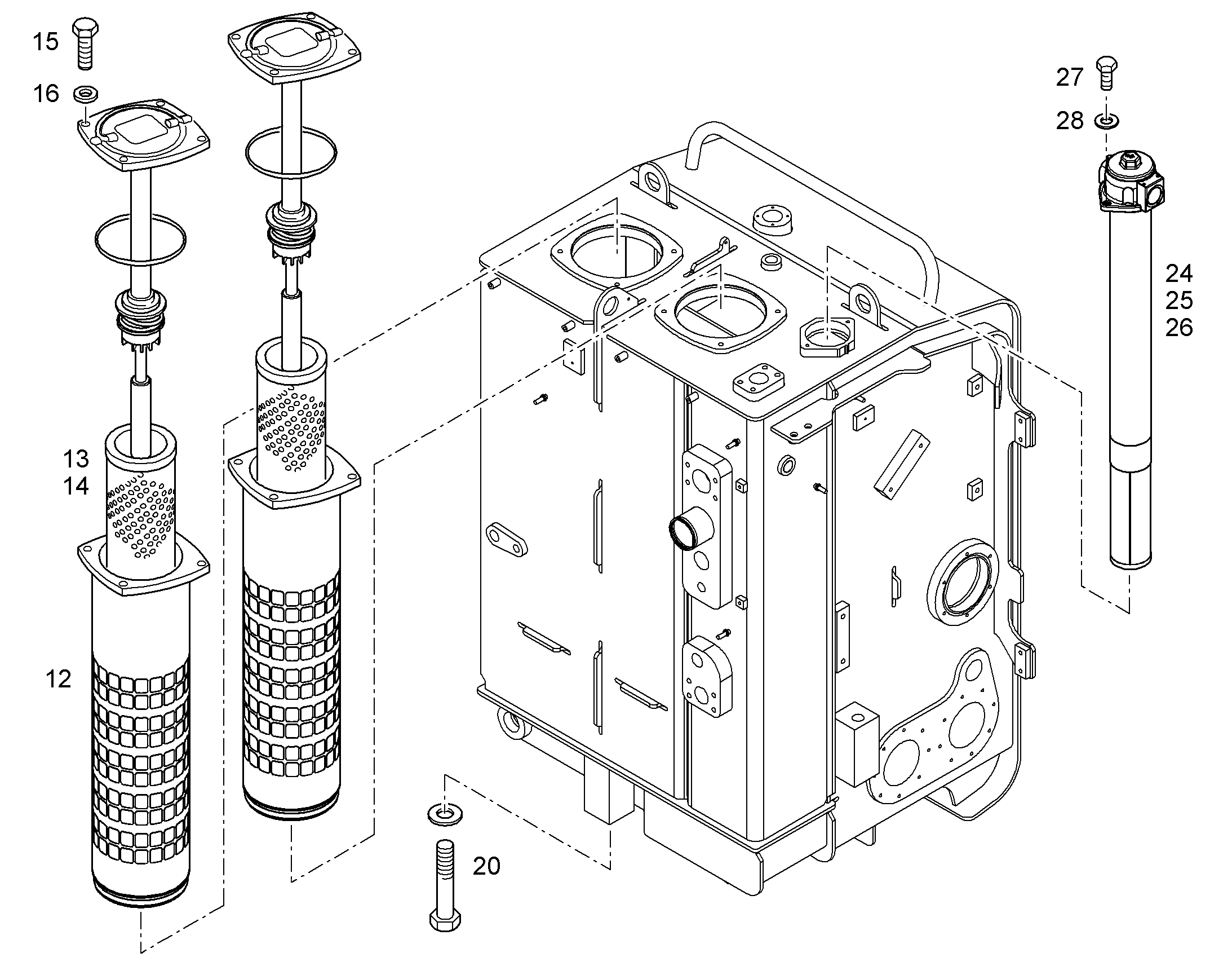КРЕП. ЧАСТИ БАКА ГИДР. СИСТ. 10828754 LIEBHERR