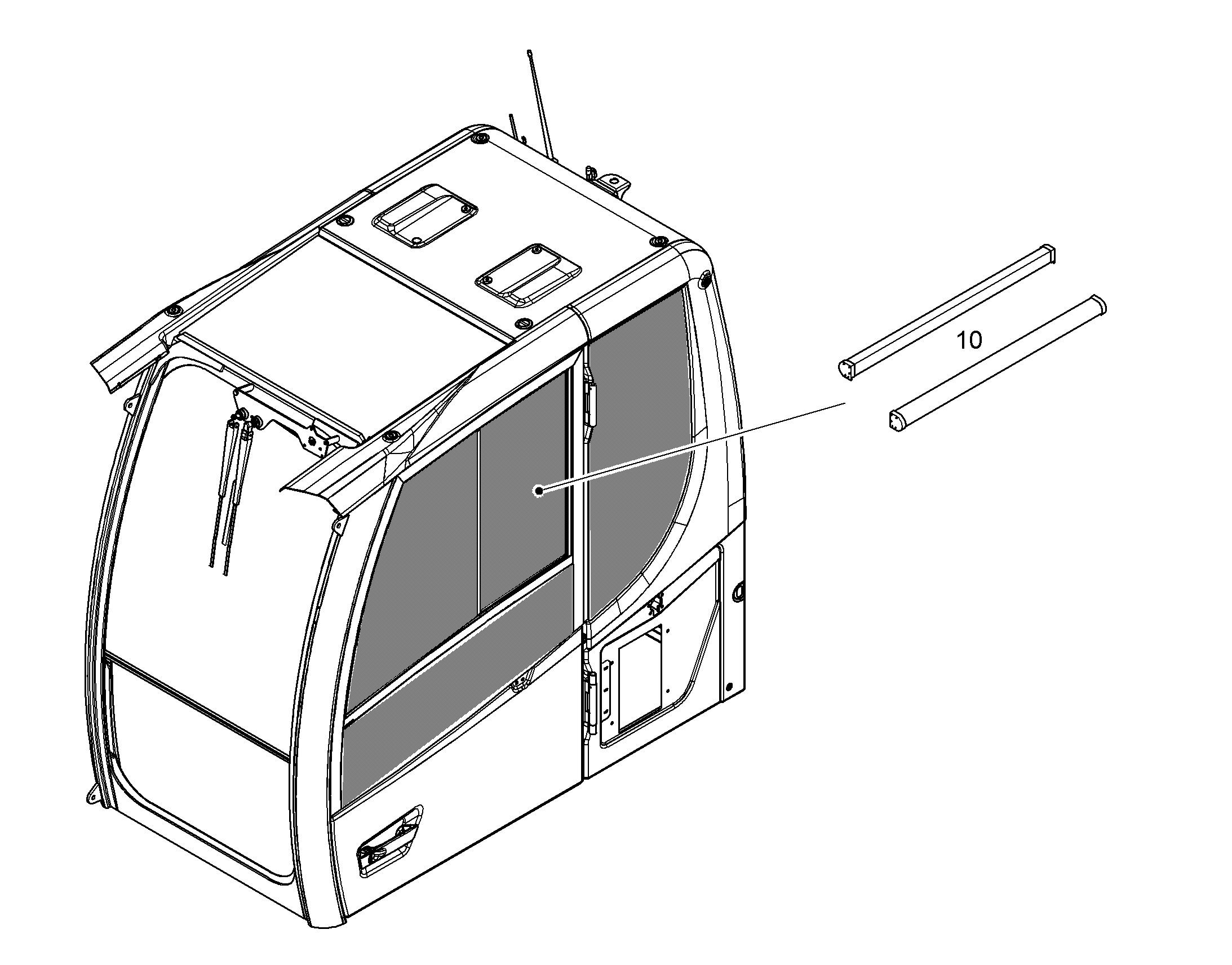 ШТОРКA СОЛНЦЕЗAЩИТНAЯ 11068320 LIEBHERR