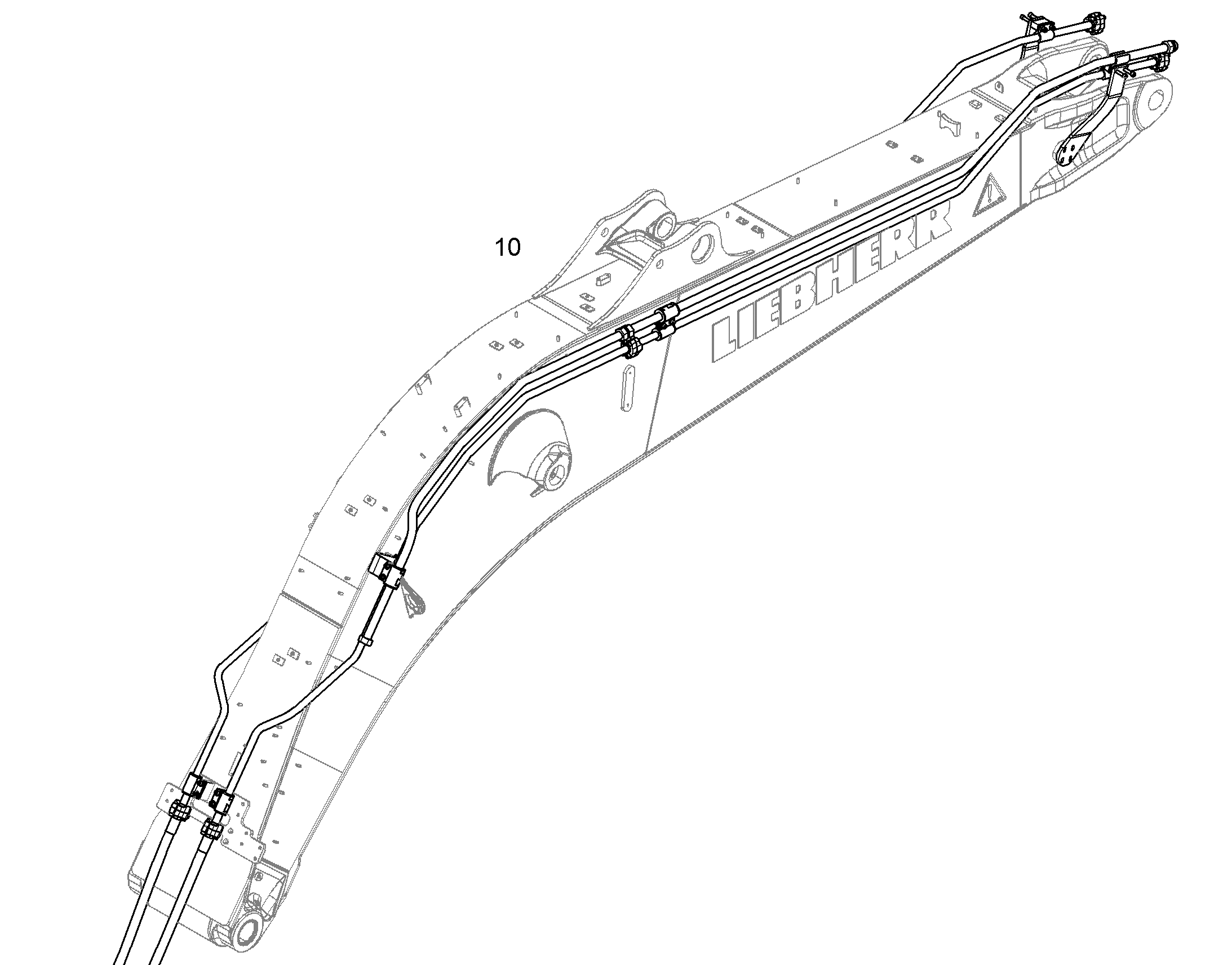 ПРОВОДКА МОНТАЖ AHS 10837012 LIEBHERR