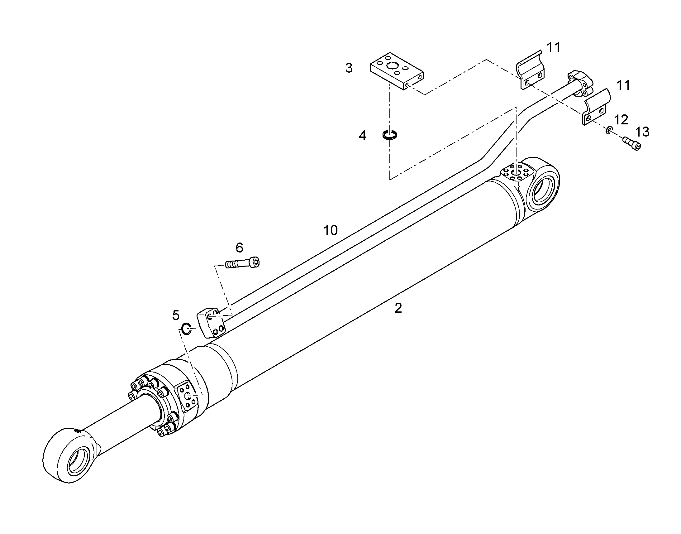 ЗАЩ.ТРУБЫ ЦИЛ.РУК. 10842748 LIEBHERR