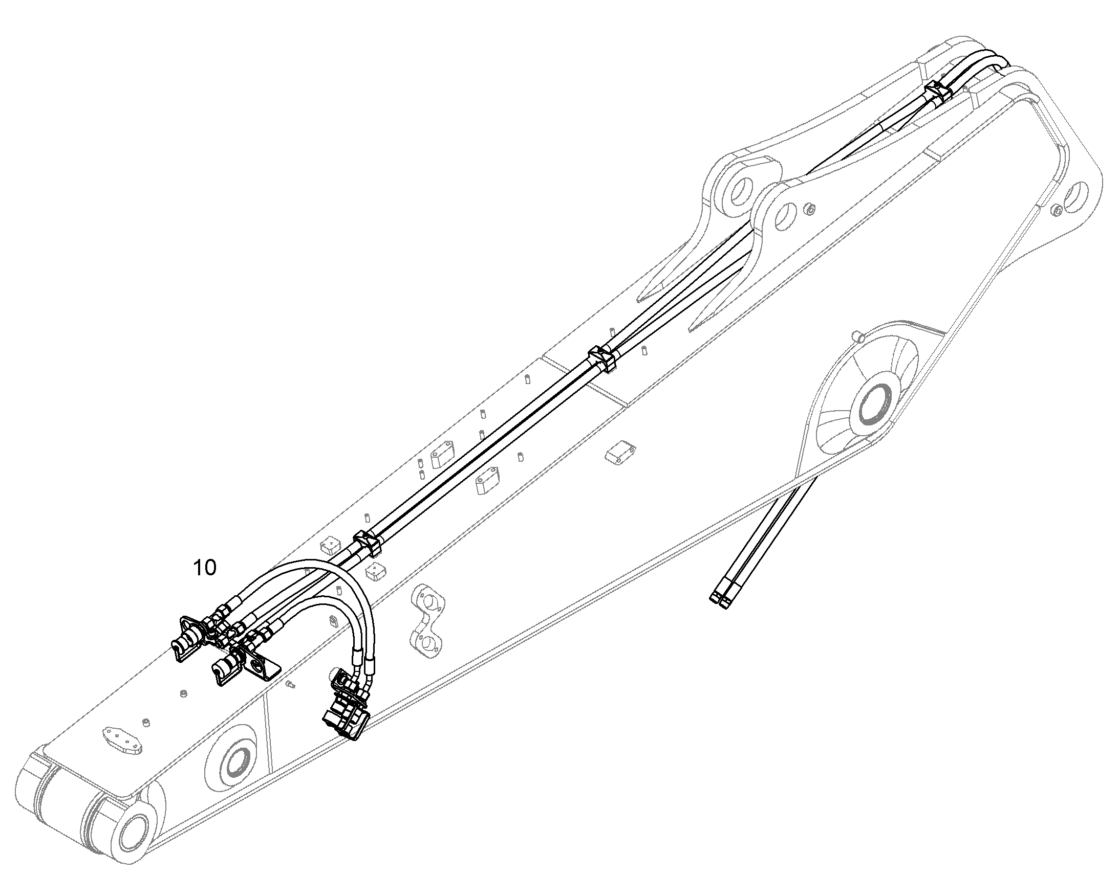ПРОВОДКА ПРИВОД МЕХ. ПОВОРОТА 10821704 LIEBHERR