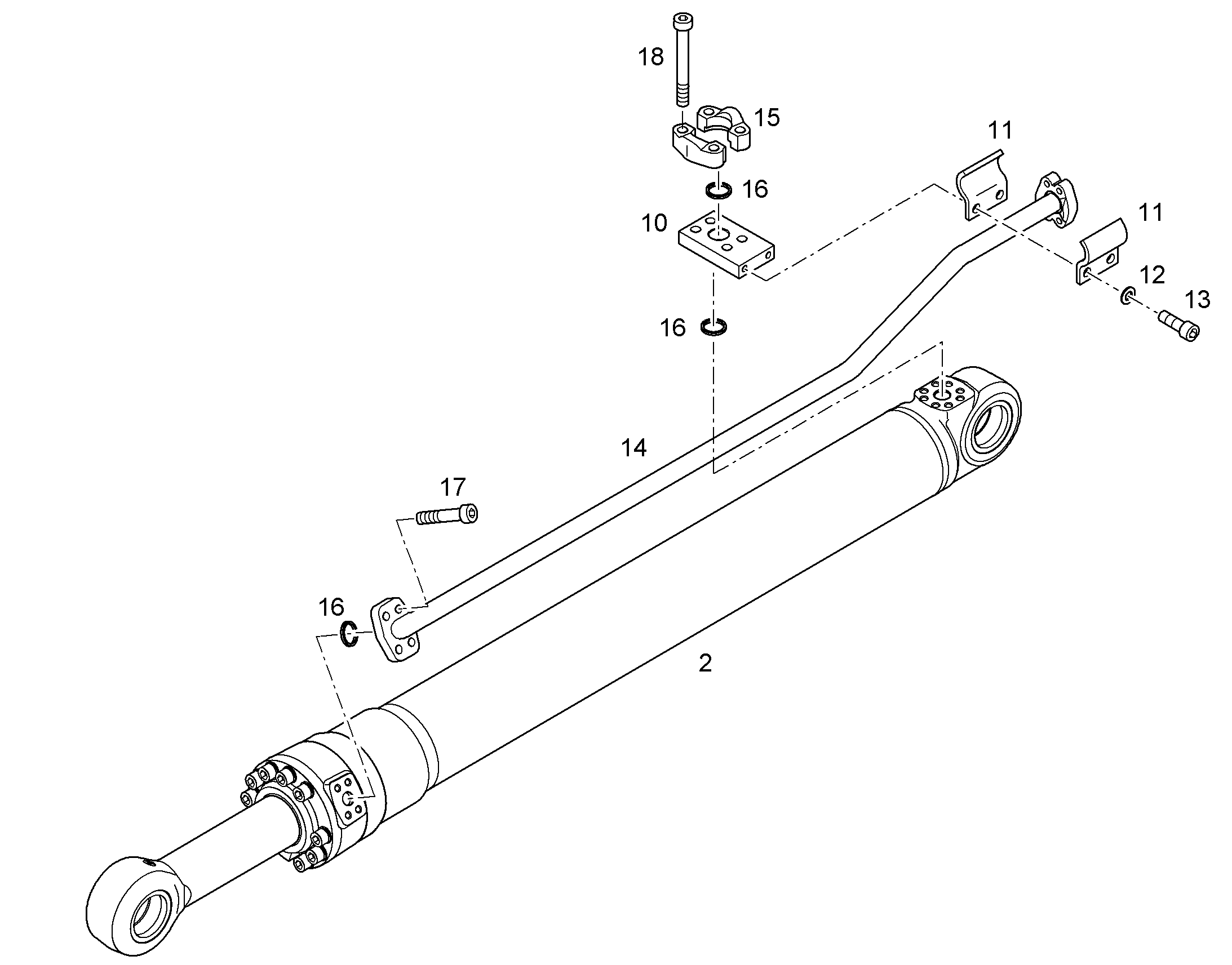 ЗАЩ.ТРУБЫ ЦИЛ.РУК. 10828225 LIEBHERR