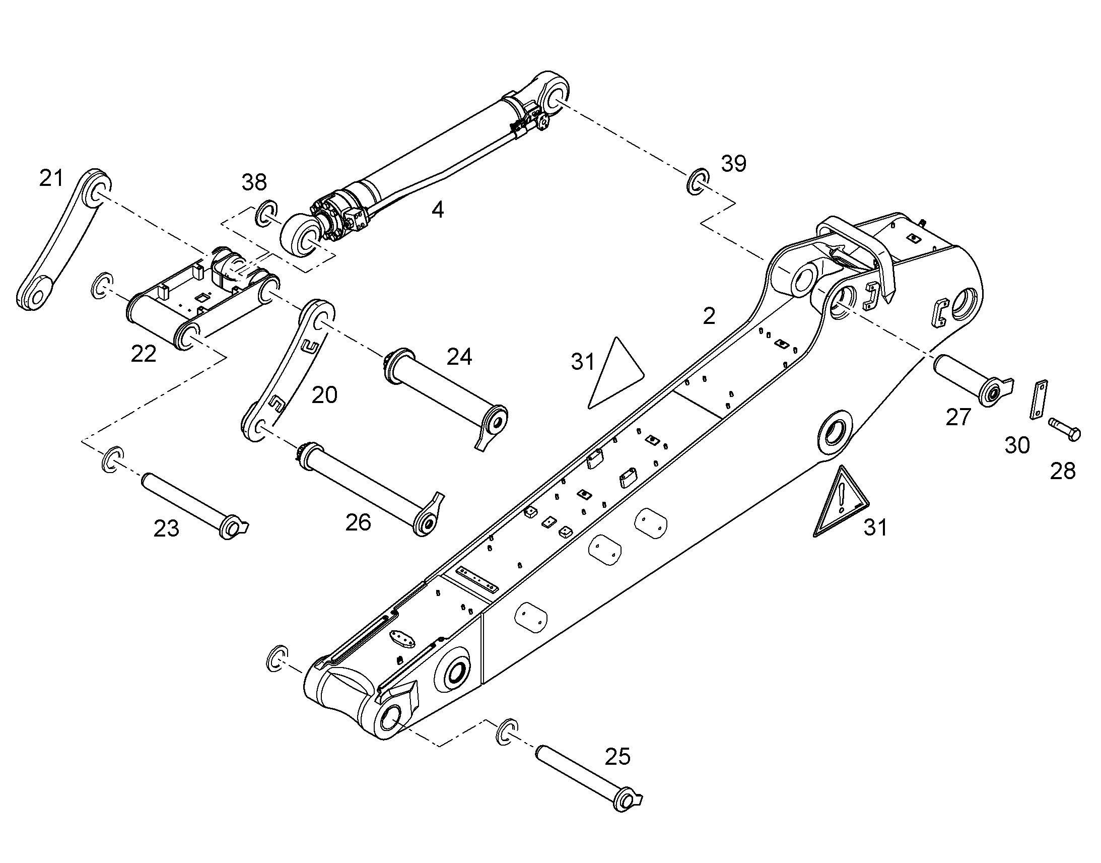 СЕРЬГА СОЕДИНИТЕЛЬНАЯ 10844422 LIEBHERR