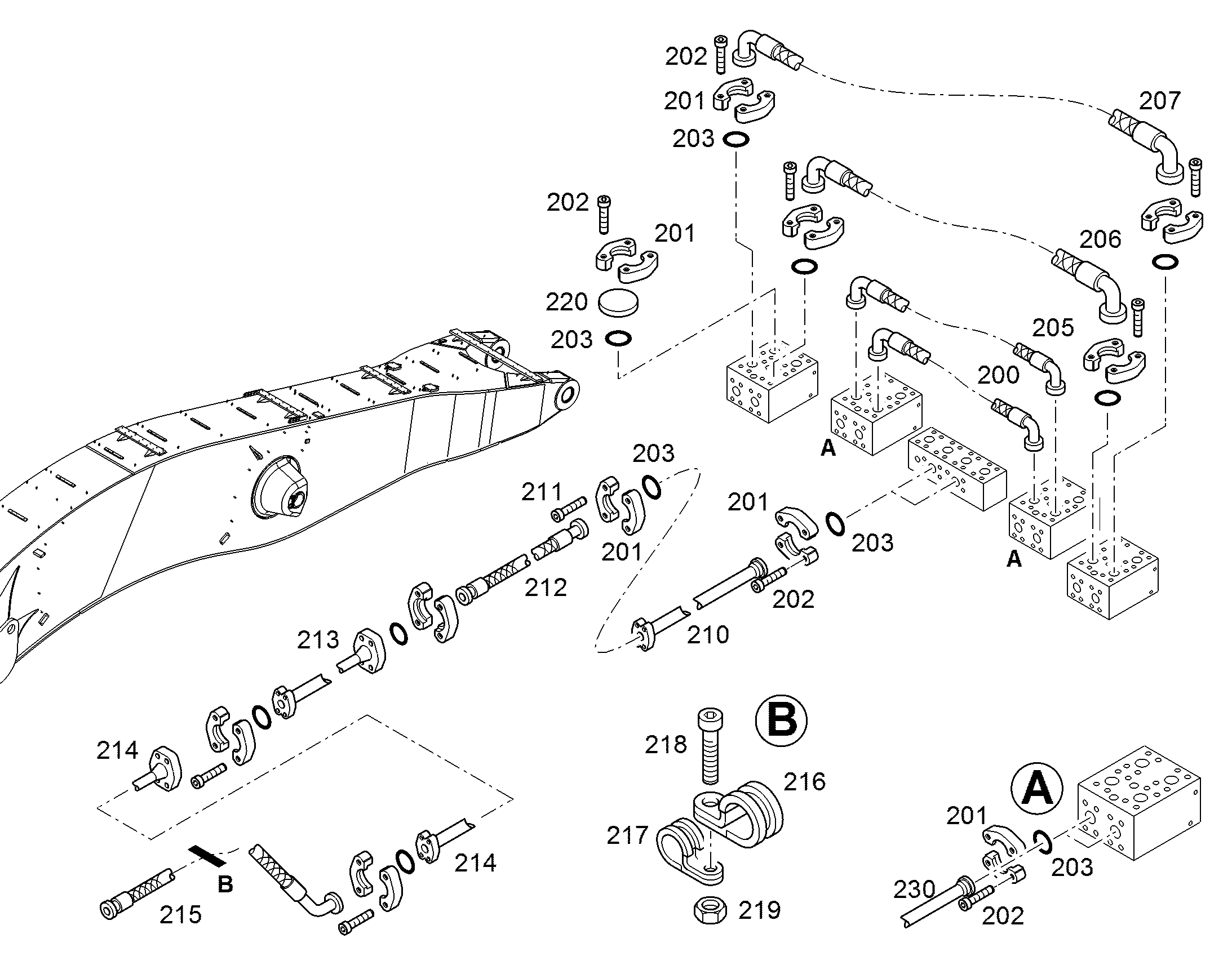 ТРУБА НАПОРНАЯ В СБОРЕ 10846453 LIEBHERR