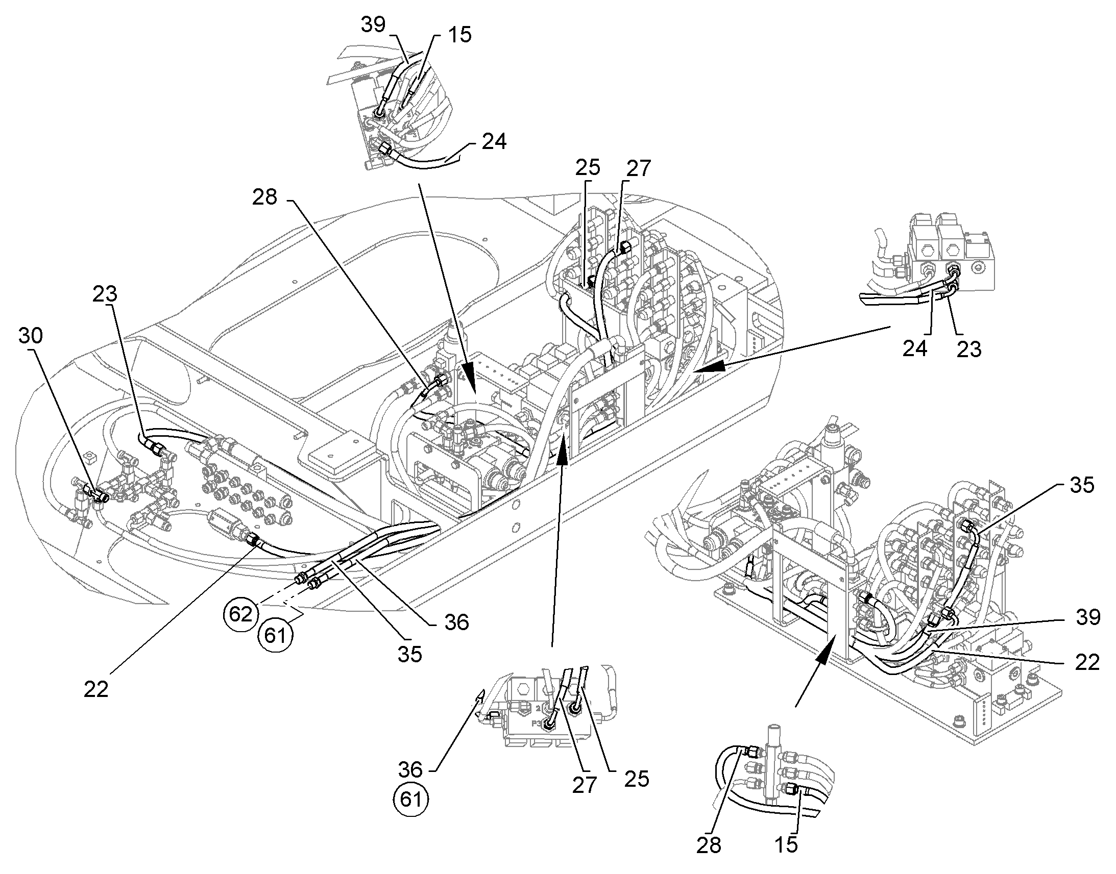 ШЛАНГ УПРАВЛЕНИЯ 8X1600 10042546 LIEBHERR