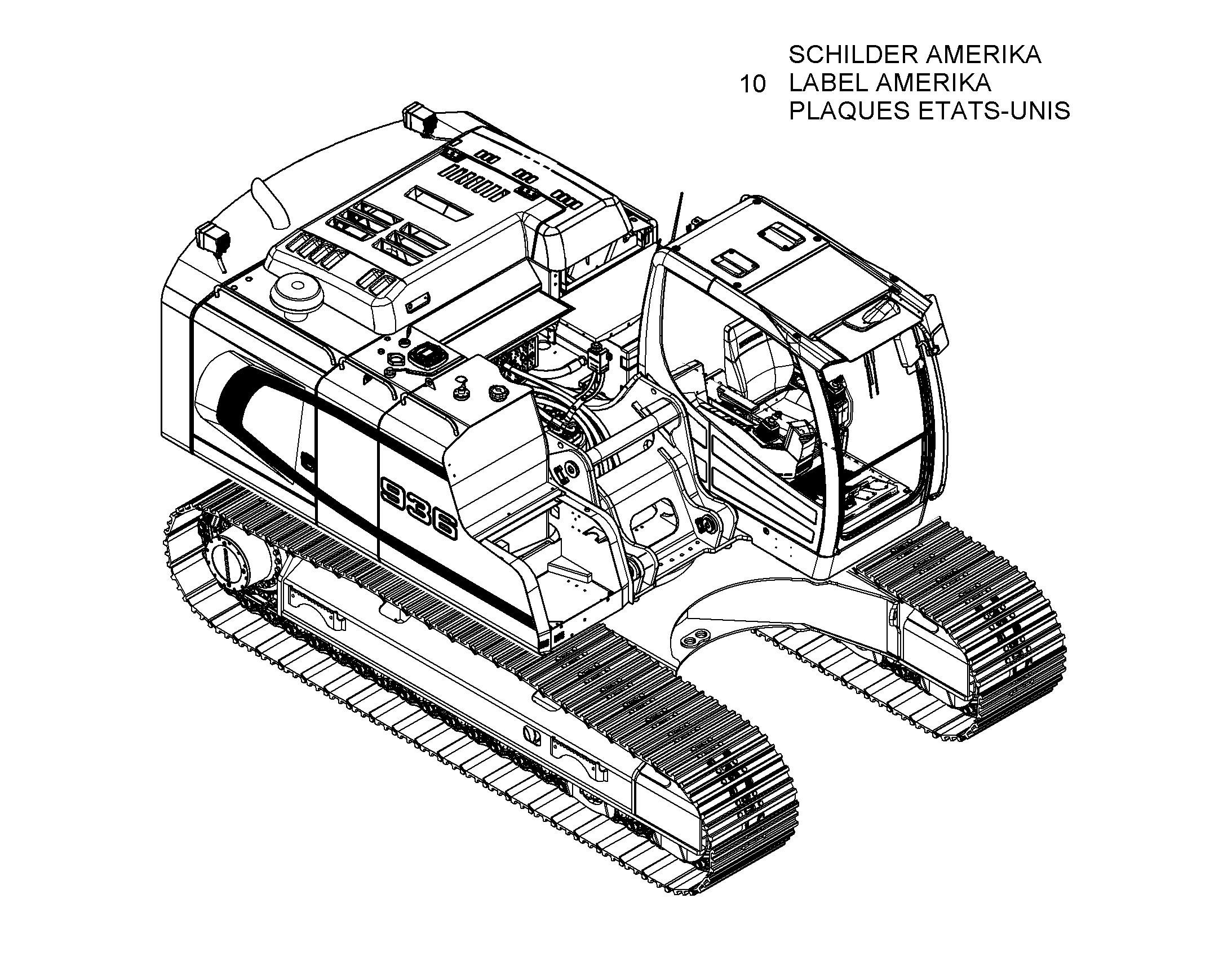 ТАБЛИЧКИ АМЕРИКА 10849812 LIEBHERR
