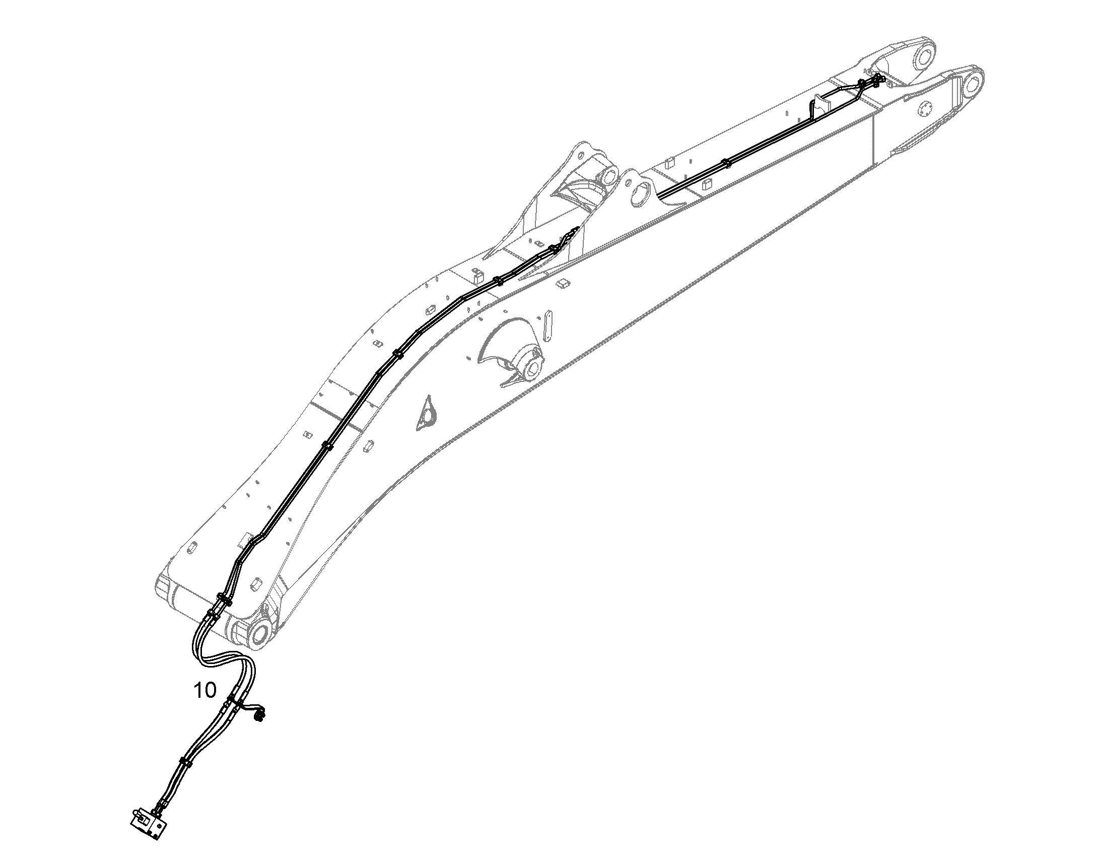 ПРОВОДКА ПРИВОД МЕХ. ПОВОРОТА 10822533 LIEBHERR