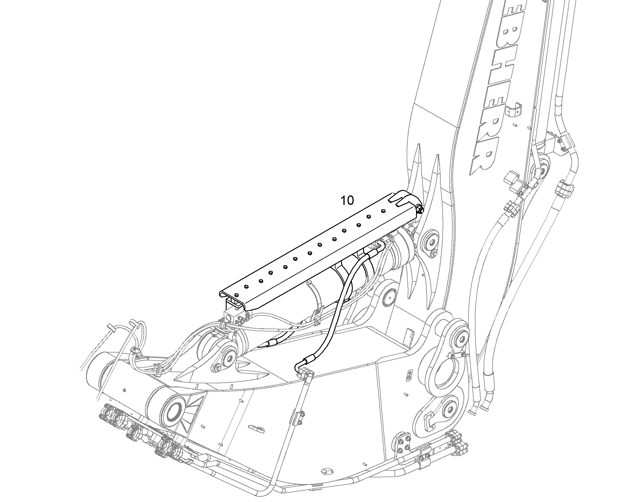 ШТОК УСТАНОВОЧН. ЦИЛИНДРА R936 10851324 LIEBHERR