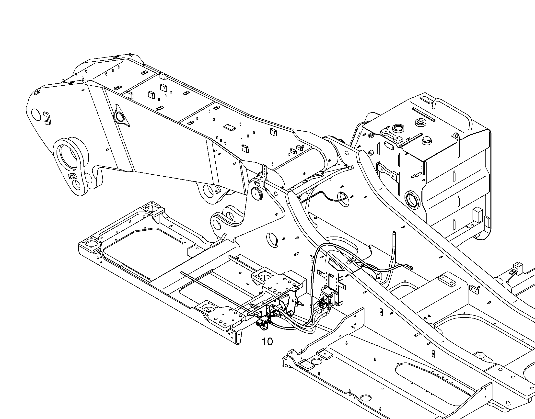 ОГРАНИЧИТЕЛЬ ХОДА ПОДЪЕМН.РАМЫ 10850244 LIEBHERR