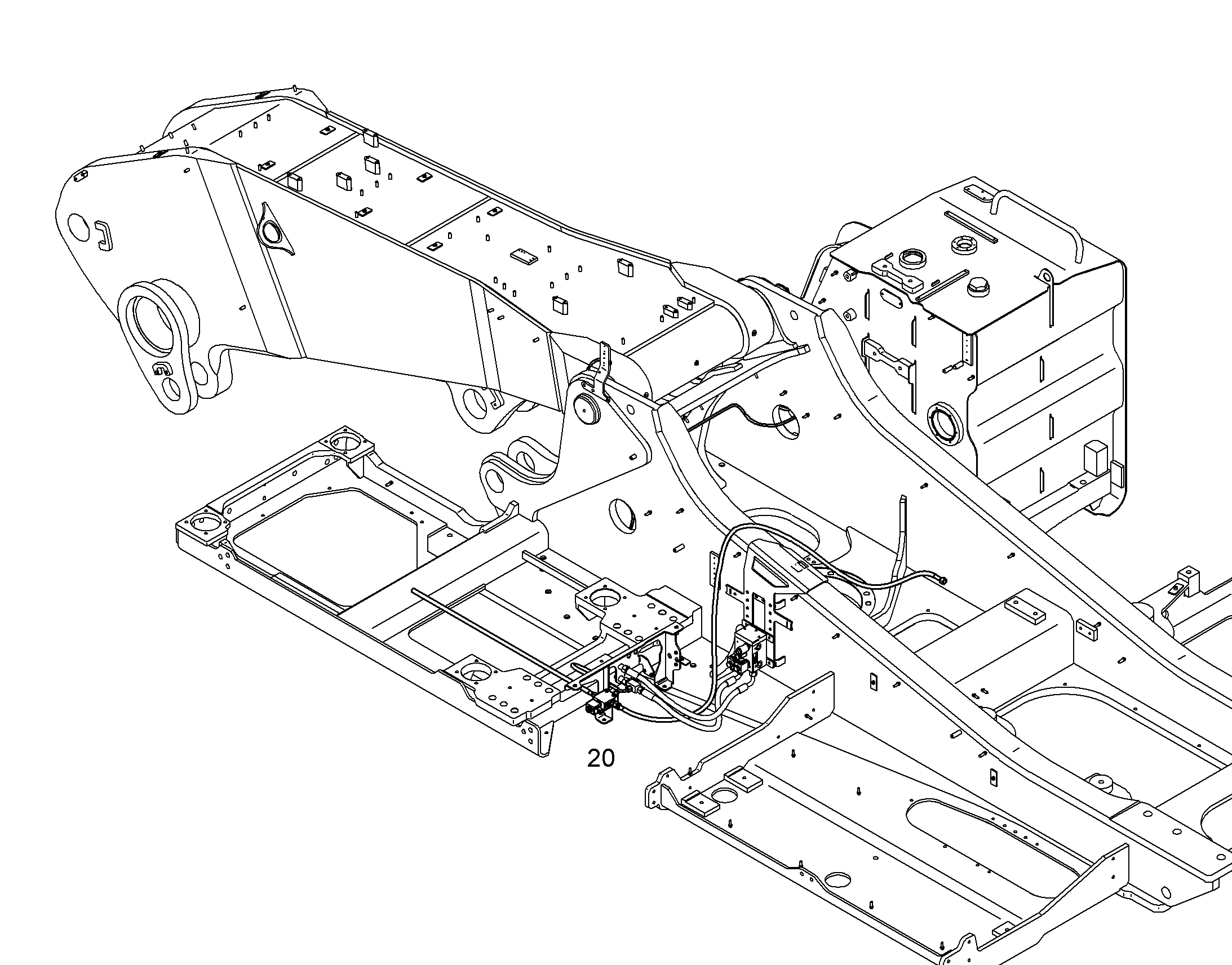 МОНТАЖНЫЕ ЧАСТИ ШАССИ 10850245 LIEBHERR