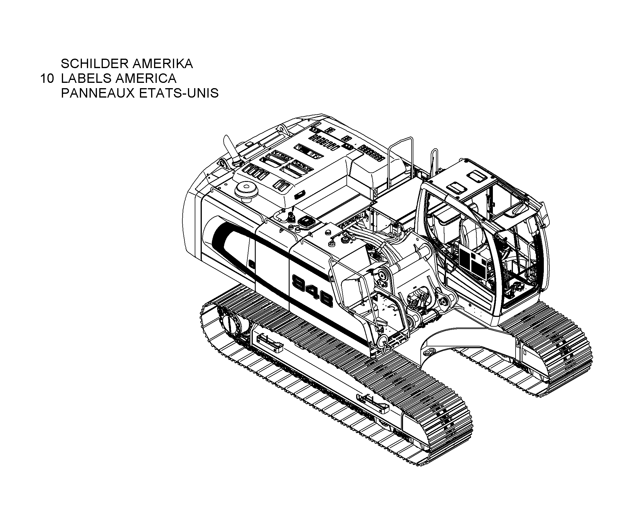 ТАБЛИЧКИ АМЕРИКА 10849814 LIEBHERR