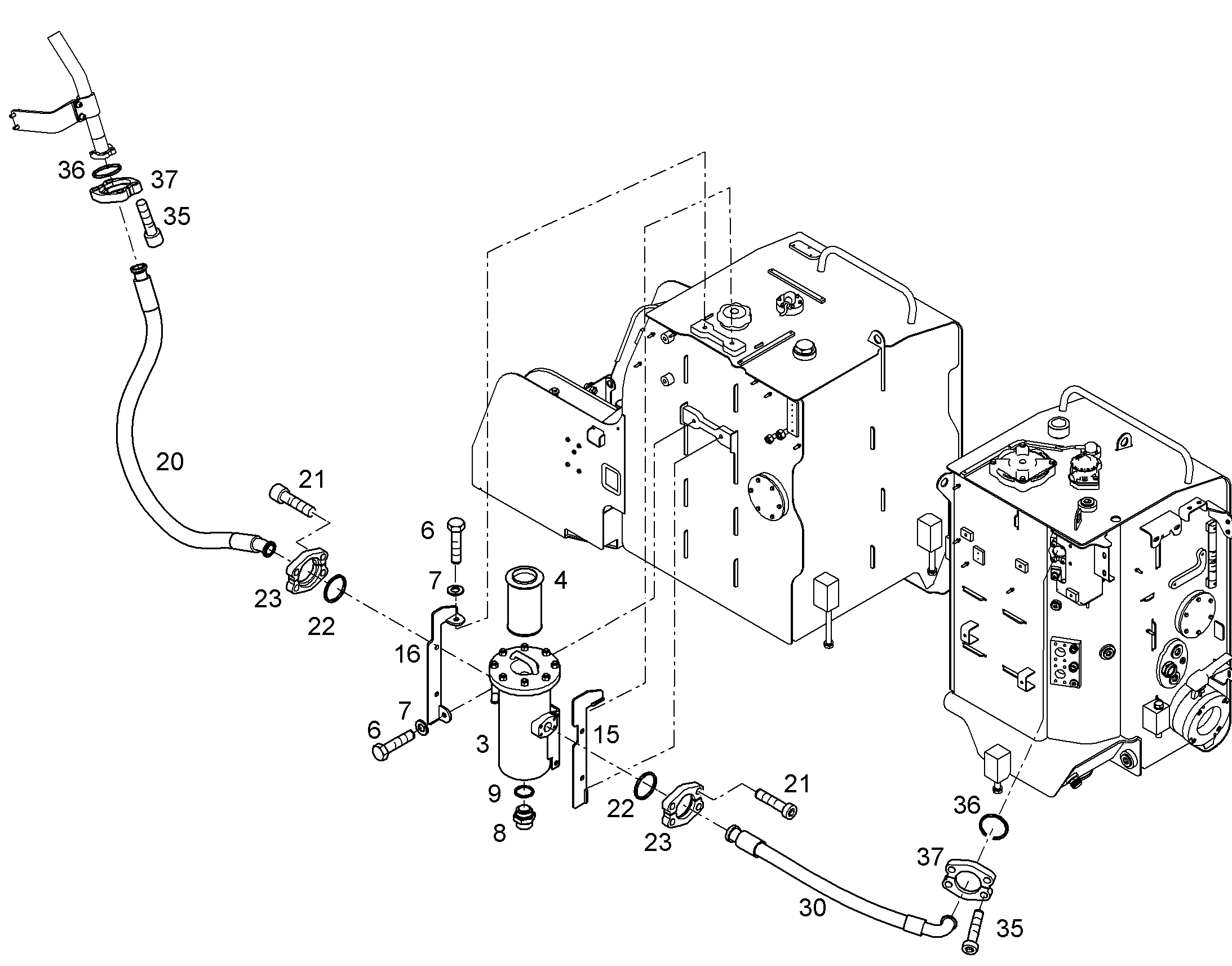 ШЛАНГ 40X1100 11000970 LIEBHERR