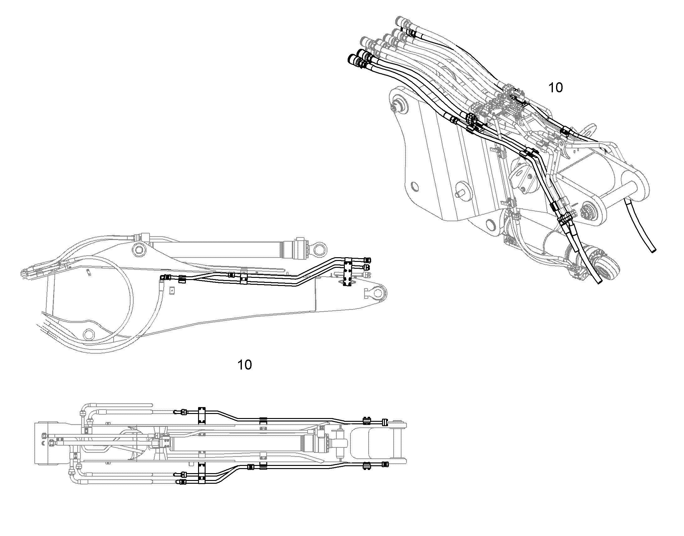 ПРОВОДКА МОНТАЖ AHS 10838972 LIEBHERR