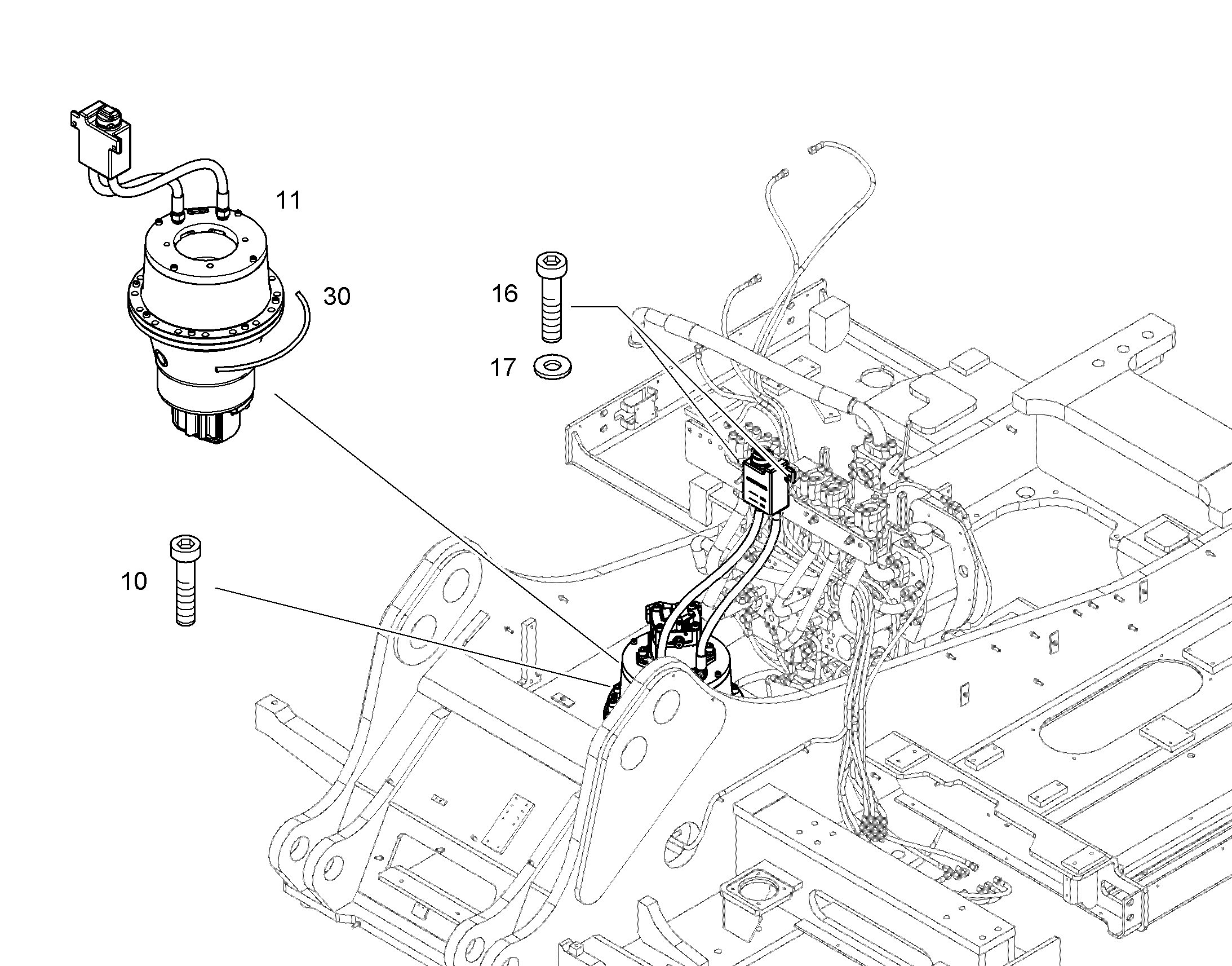 МЕХАНИЗМ ПОВОРОТА 10839799 LIEBHERR