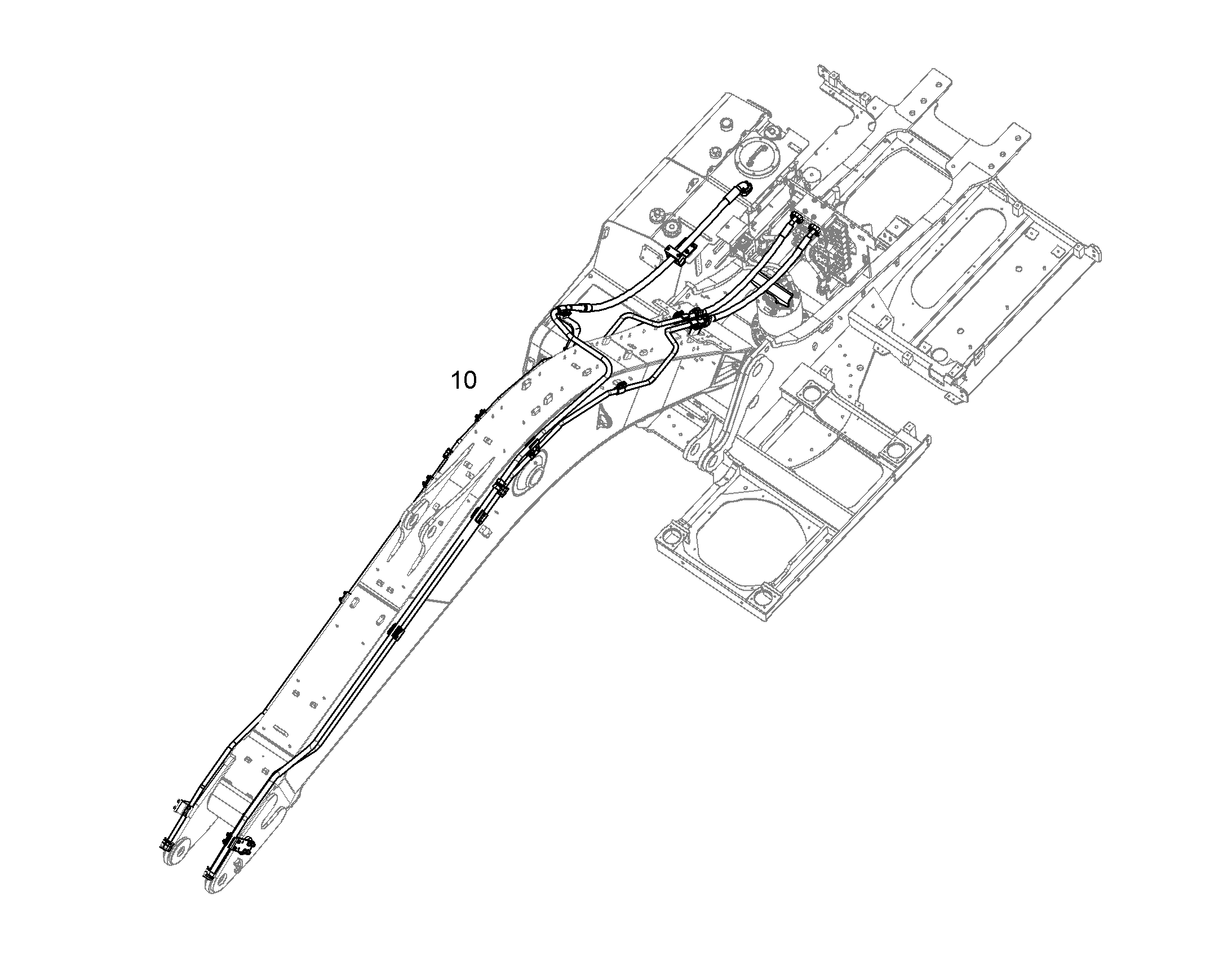 ПРОВОДКА МОНТАЖ AHS 10837934 LIEBHERR