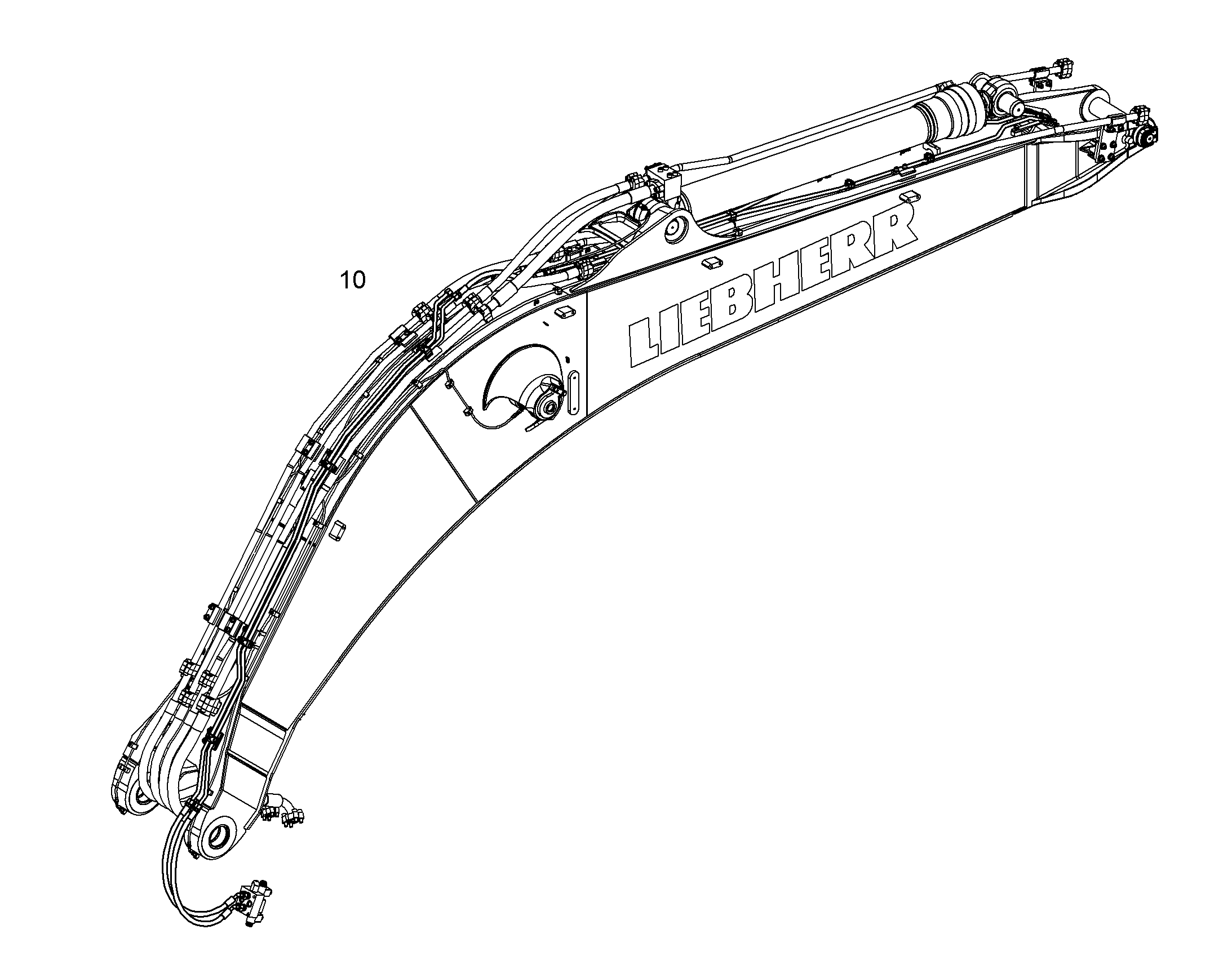 ПРОВОДКА ПРИВОД МЕХ. ПОВОРОТА 10851615 LIEBHERR