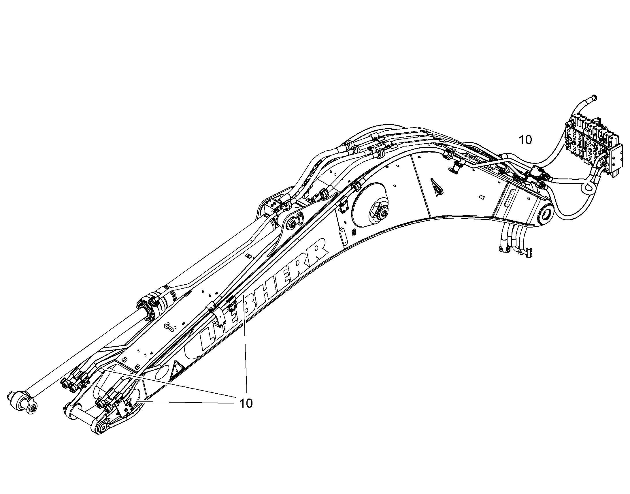 ПРОВОДКА МОНТАЖ AHS 10851639 LIEBHERR