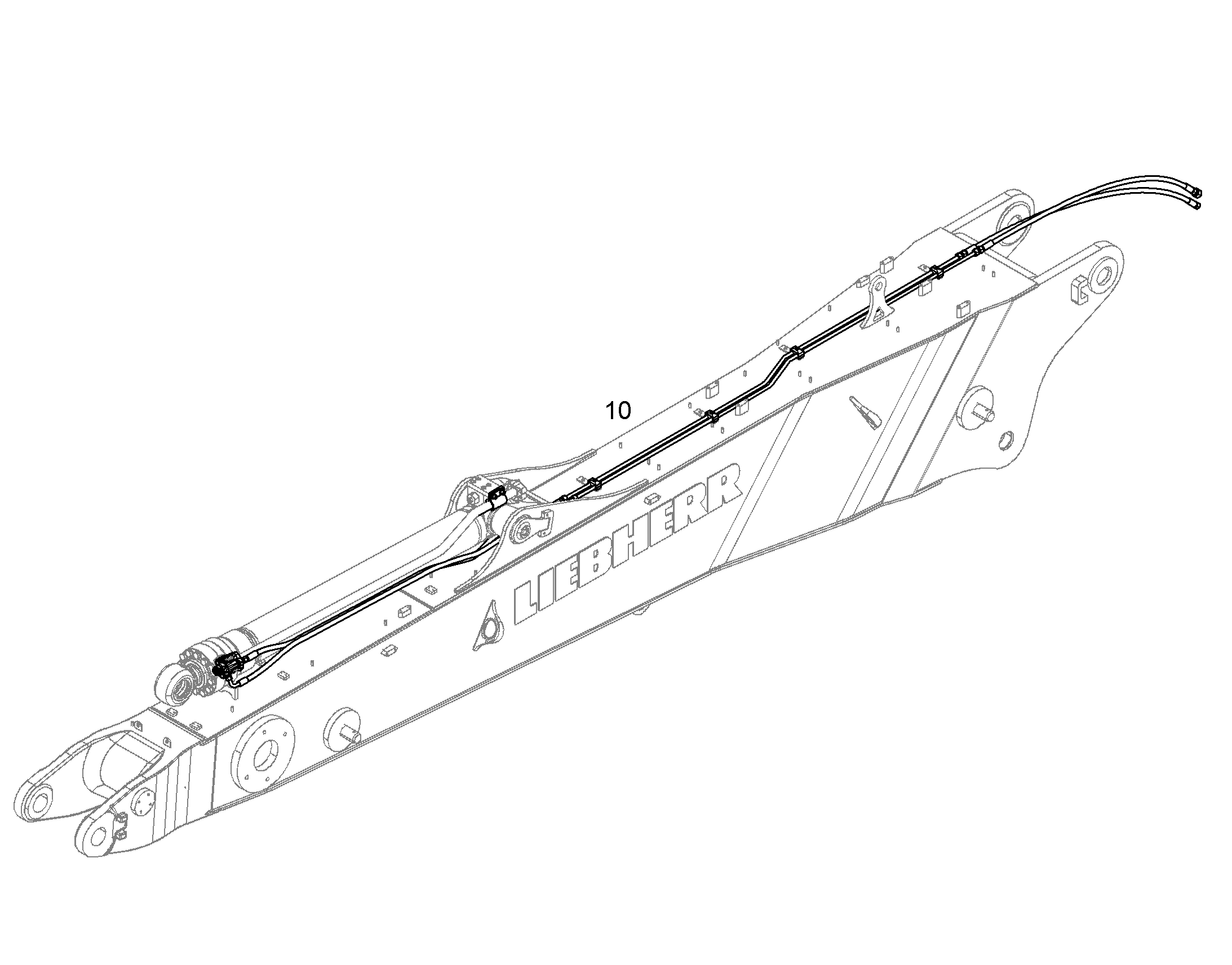 ЗАЩ.ТРУБЫ ЦИЛ.РУК. 10845649 LIEBHERR