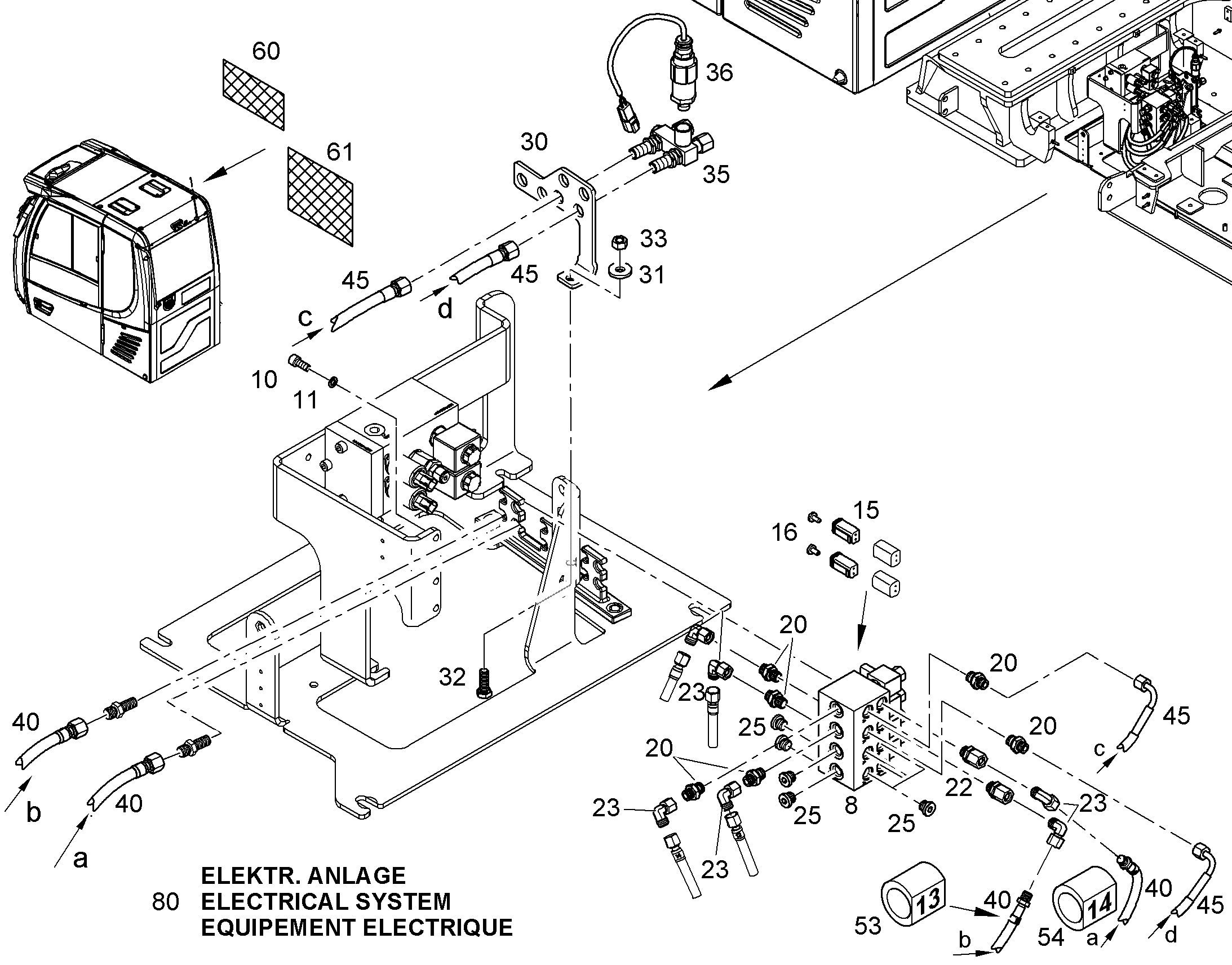 ЩИТ УПРАВЛЕНИЯ 297mmX120mm 10377677 LIEBHERR