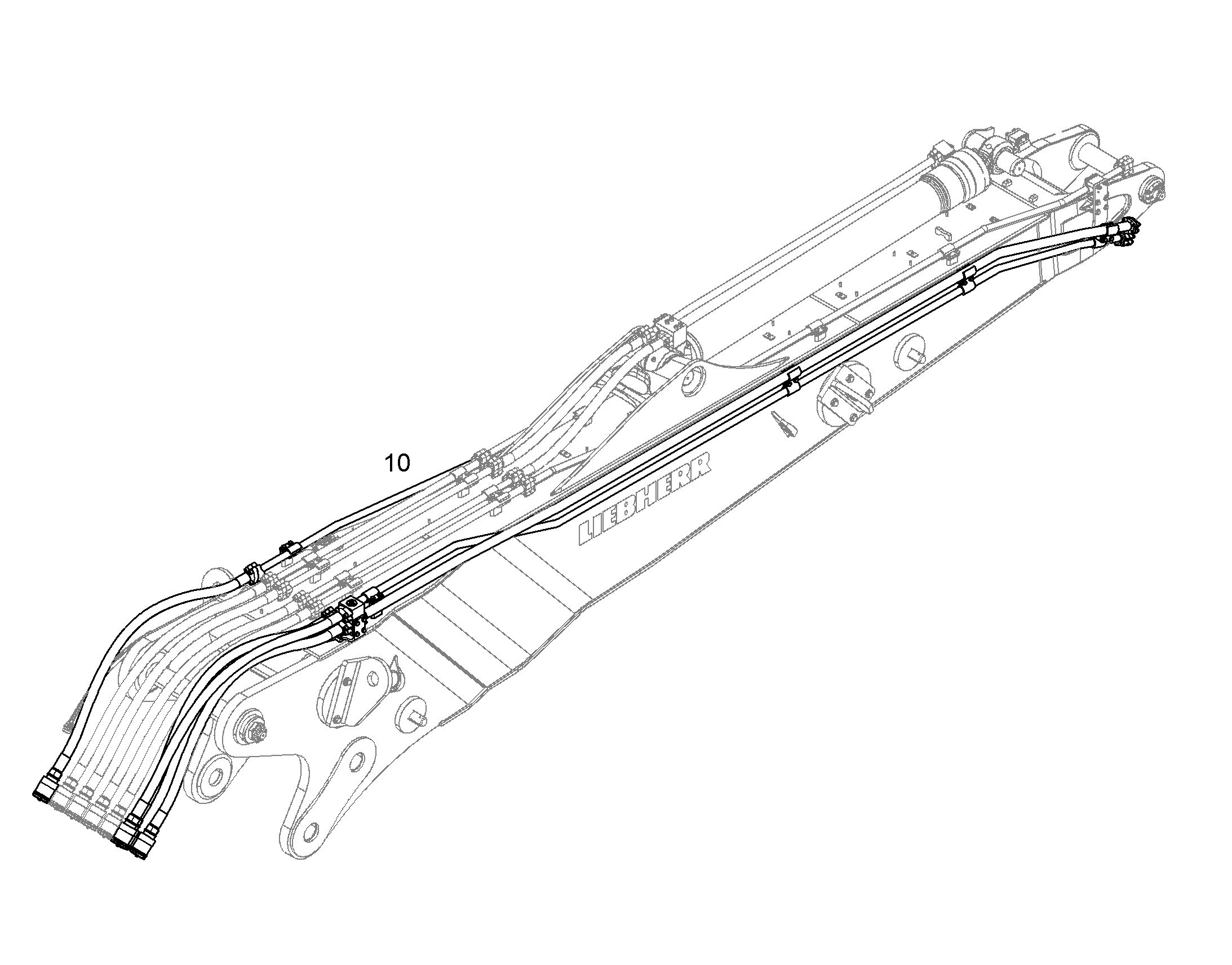 ПРОВОДКА МОНТАЖ AHS 10847535 LIEBHERR