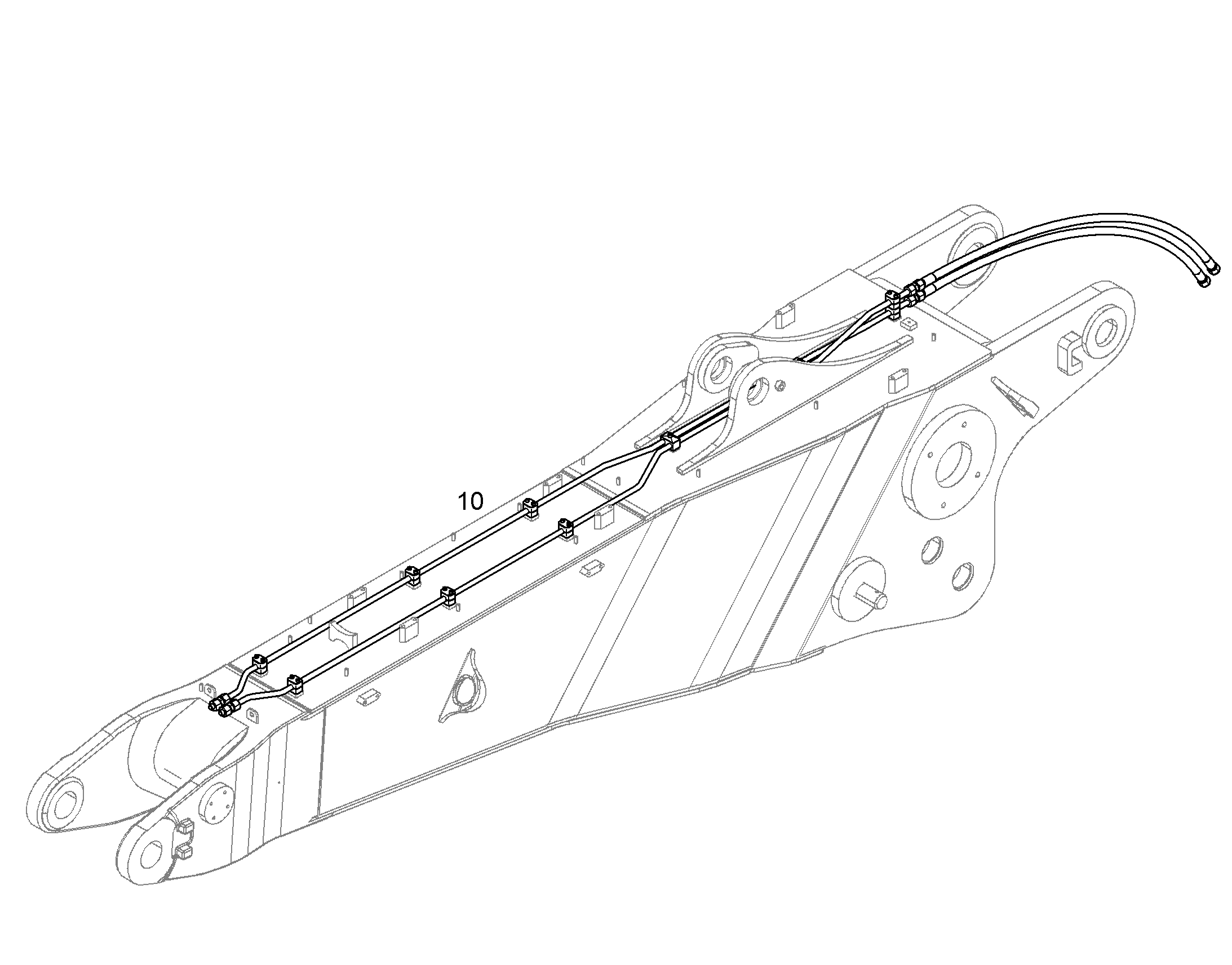 ПРОВОДКА ПРИВОД МЕХ. ПОВОРОТА 10843450 LIEBHERR