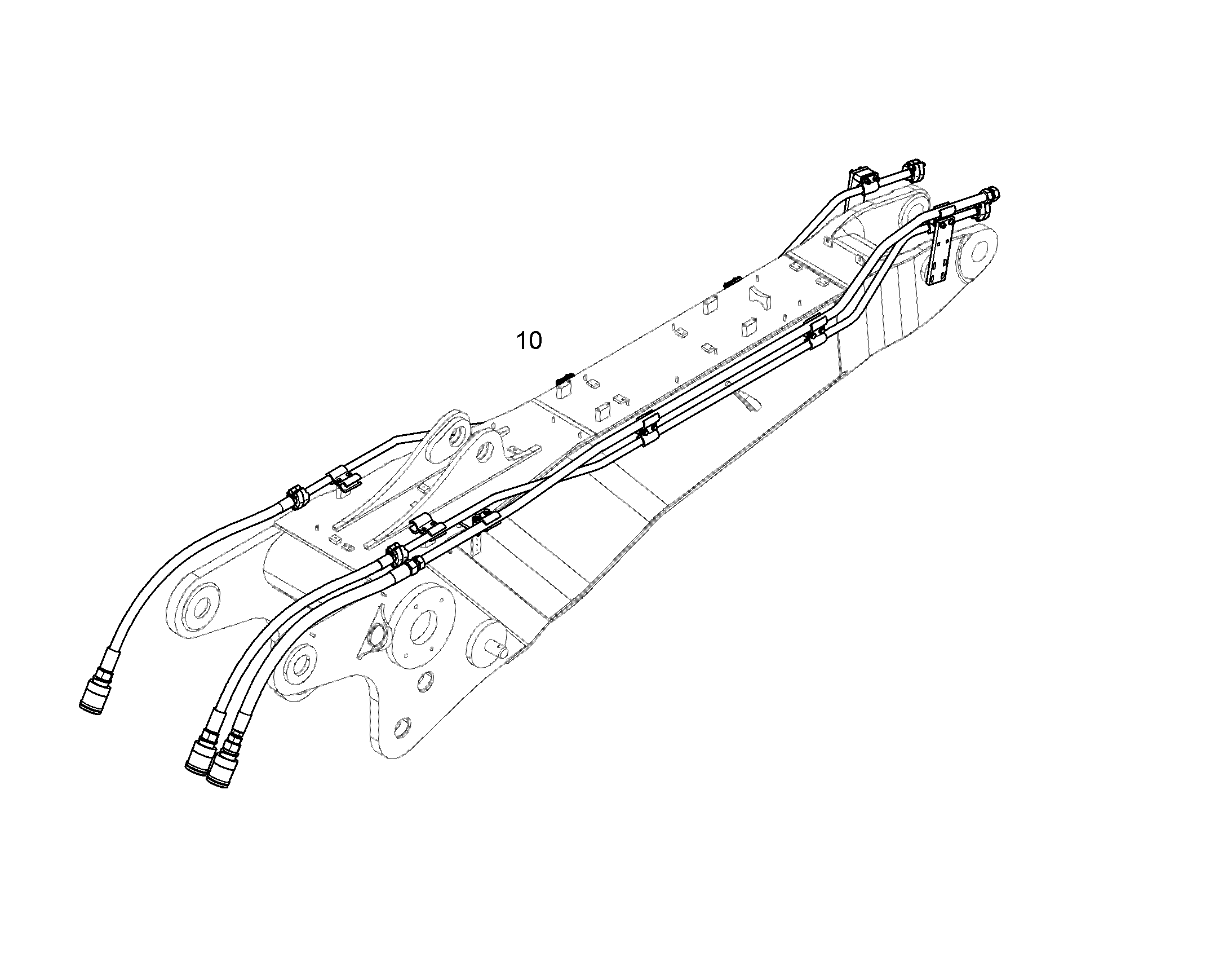 ПРОВОДКА МОНТАЖ AHS 10843455 LIEBHERR