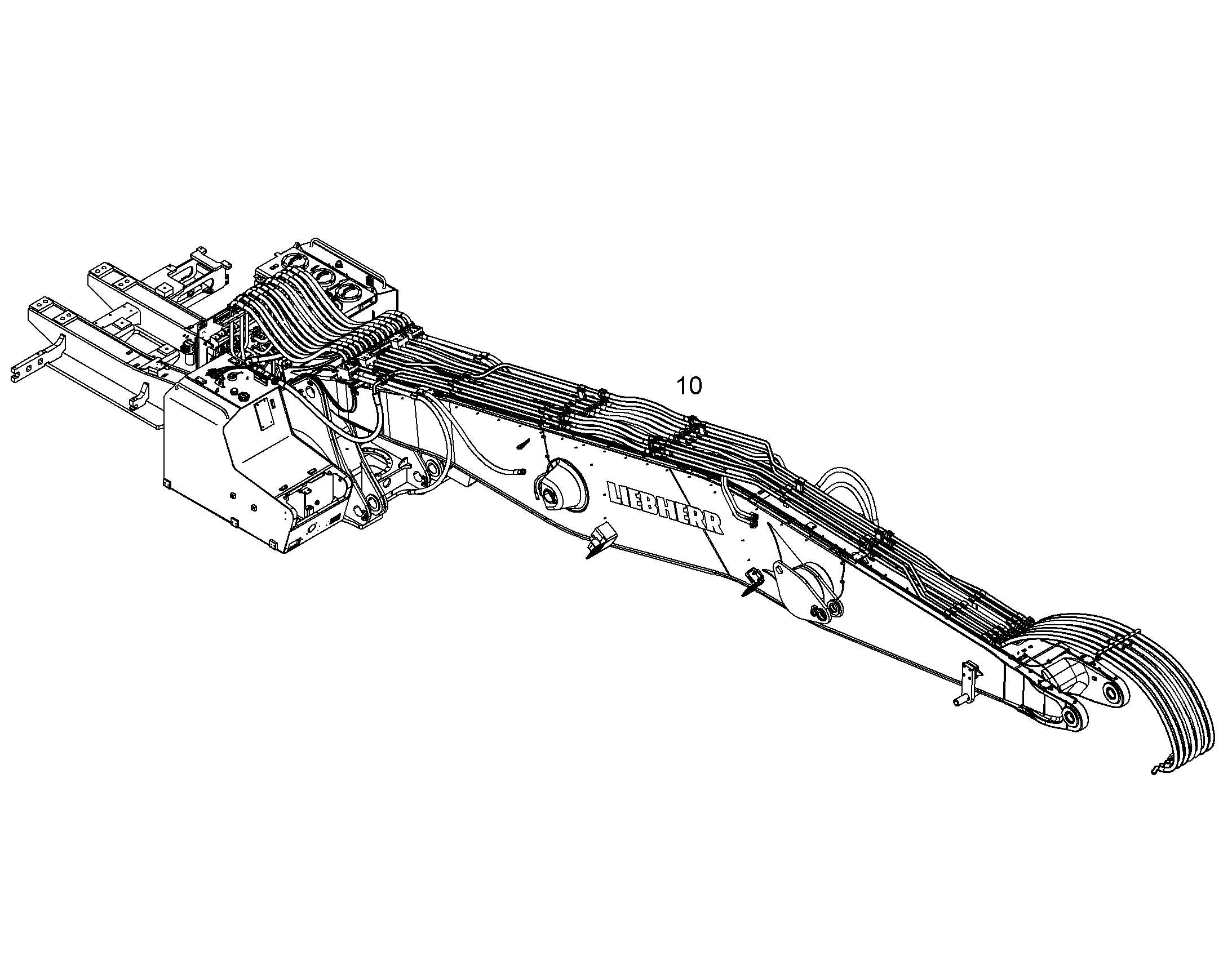 ПРОВОДКА МОНТАЖ AHS 10847210 LIEBHERR