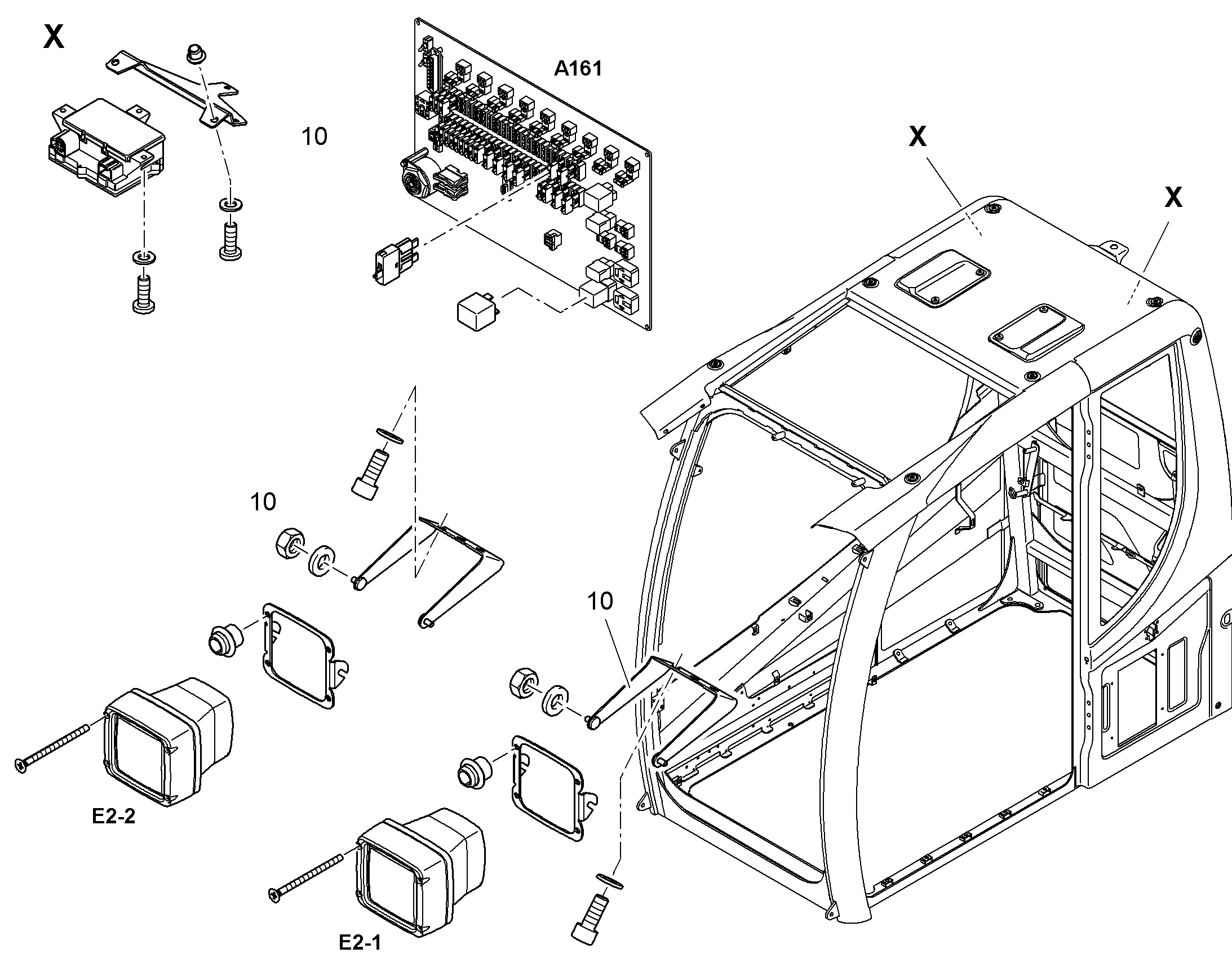 ФАРЫ УСТАНОВКА XENON 10844574 LIEBHERR