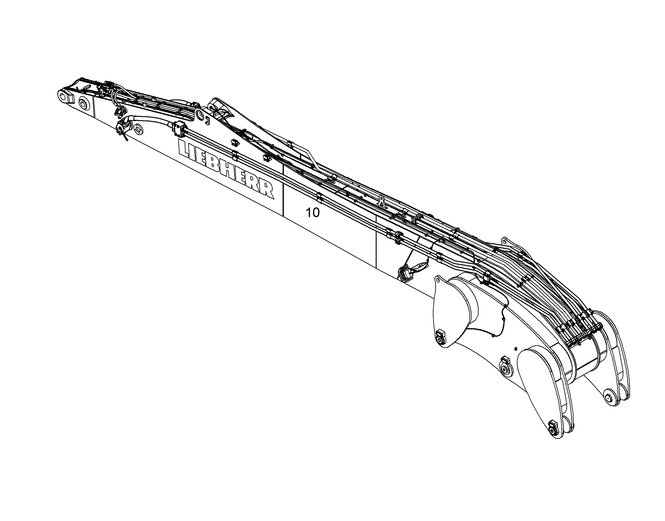 ПРОВОДКА МОНТАЖ AHS 10847211 LIEBHERR