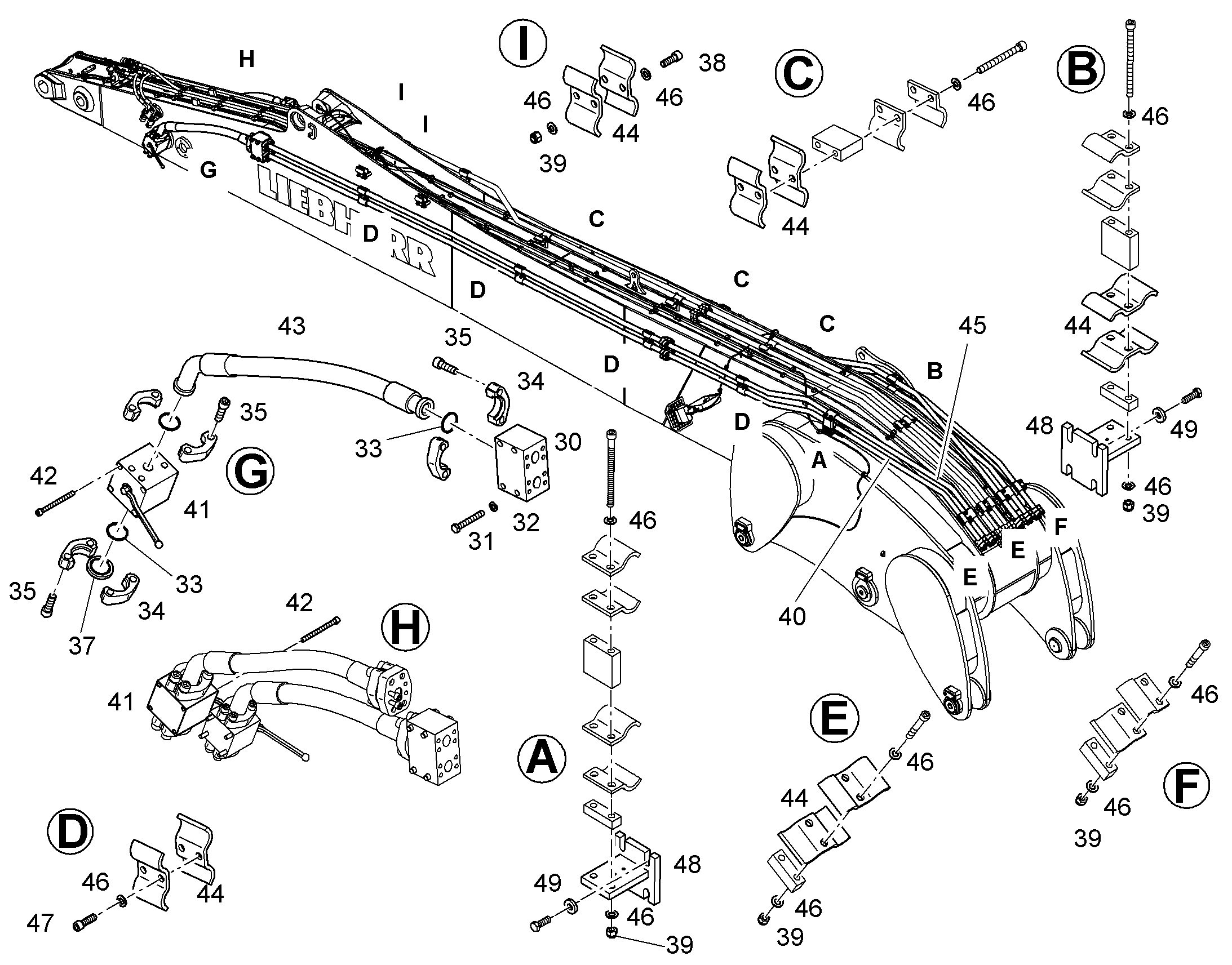 ТРУБА НАПОРНАЯ В СБОРЕ 10848246 LIEBHERR