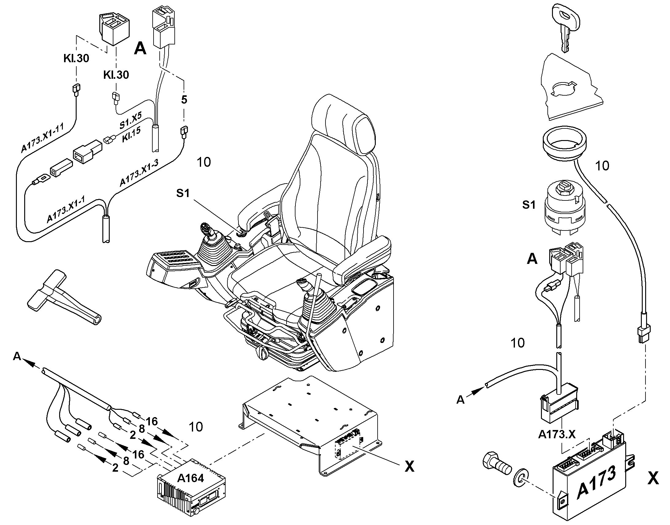 АВТОСТОП ЭЛЕКТРИЧЕСКИЙ 10844584 LIEBHERR