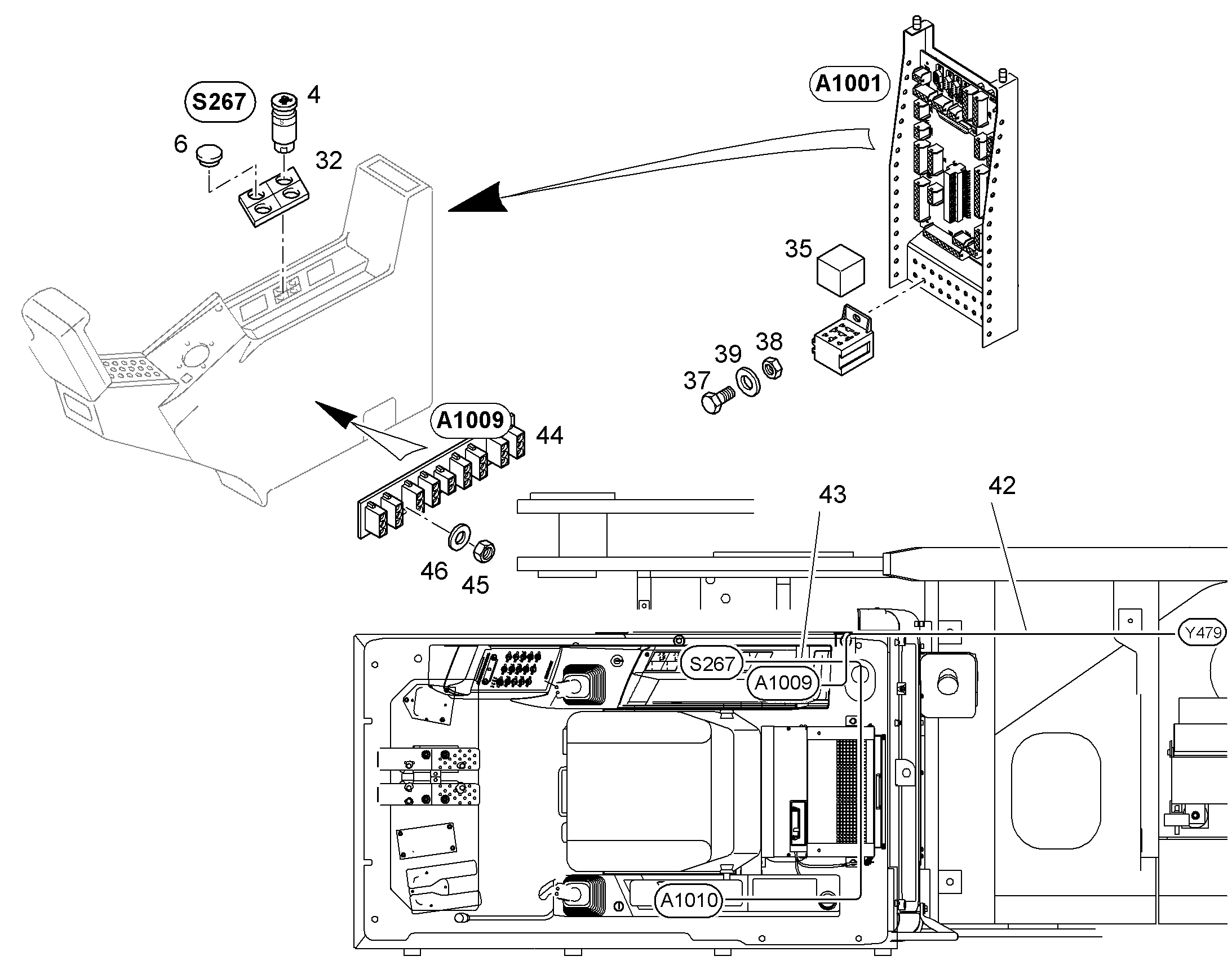 ПЕРЕКЛЮЧАТЕЛЬ В СБОРЕ S267 10847173 LIEBHERR