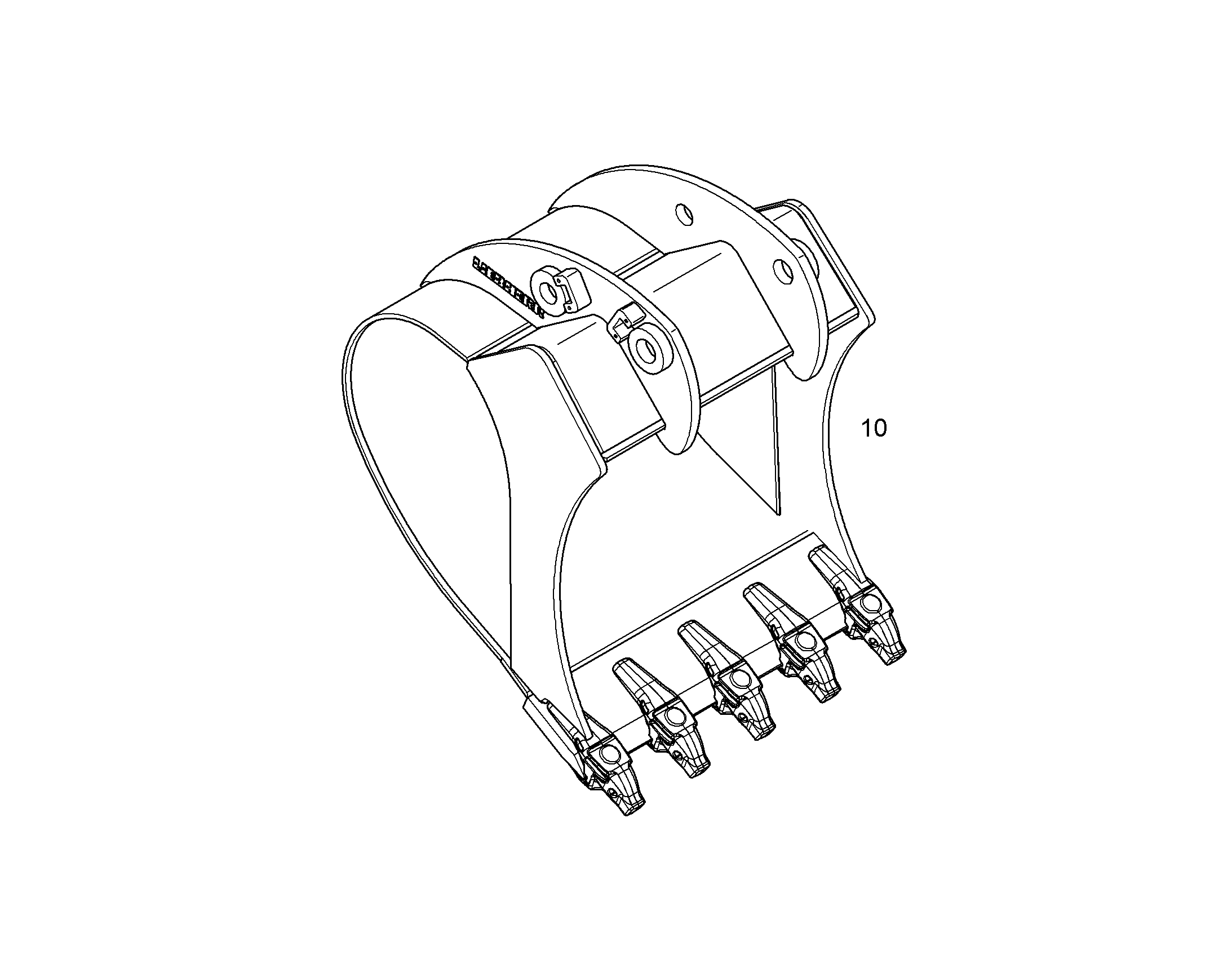 ЛОПАТА ОБРАТНАЯ HD 10841370 LIEBHERR