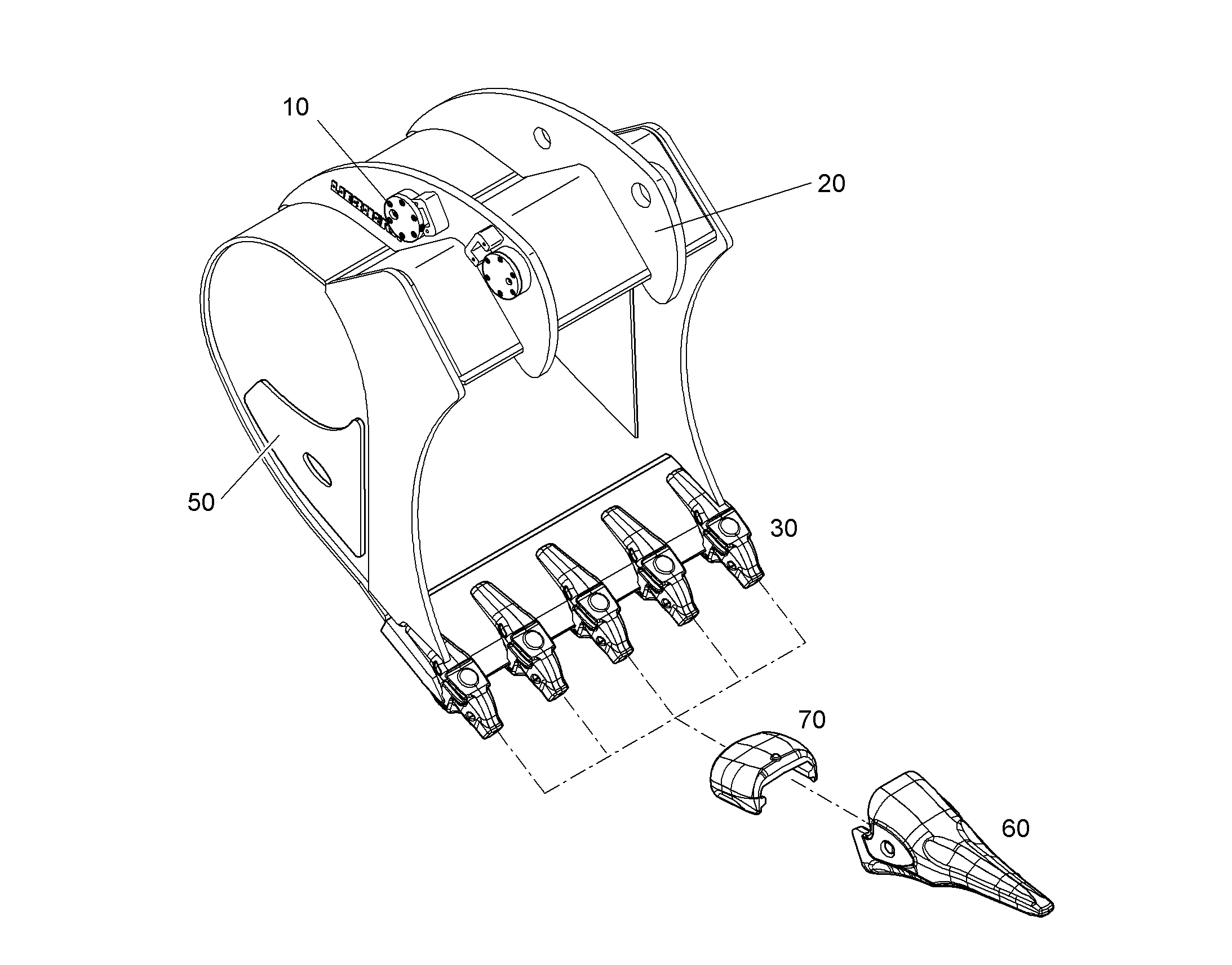 ОСТОВ ОСНОВНОЙ 1250MM 10402007 LIEBHERR