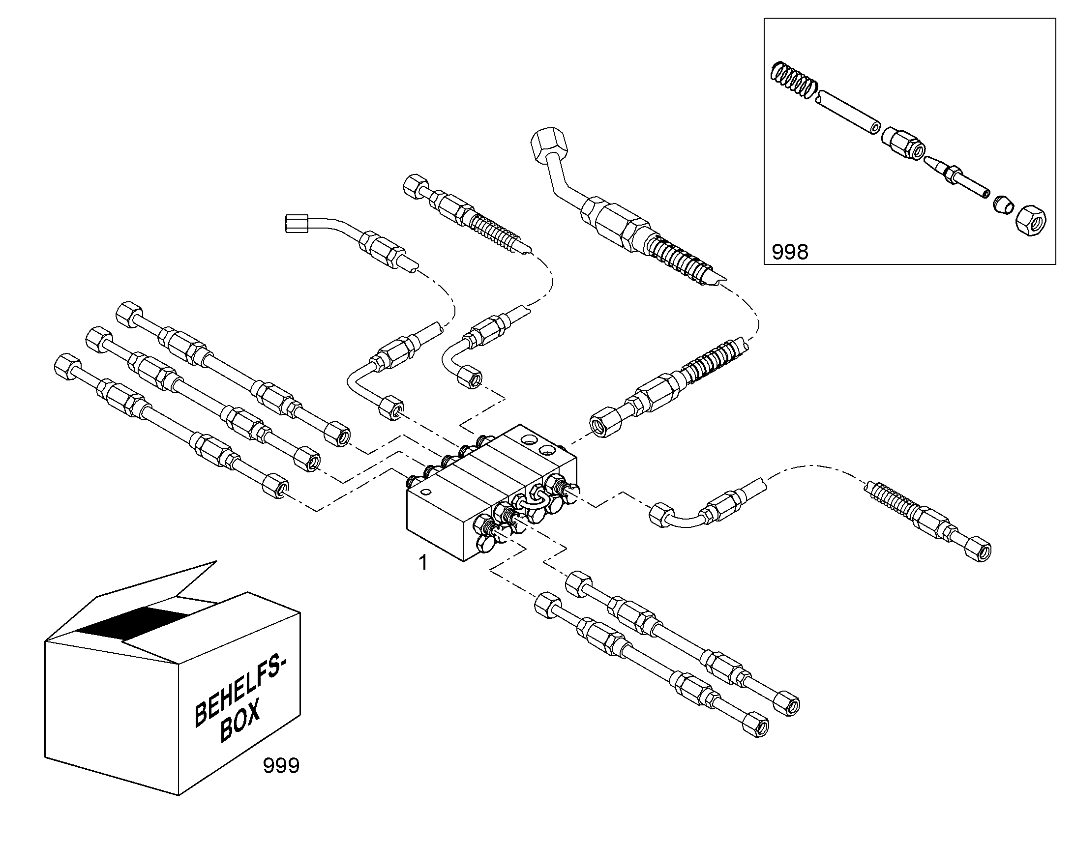 РАСПРЕДЕЛИТЕЛЬ MX-F 5/8 10651418 LIEBHERR