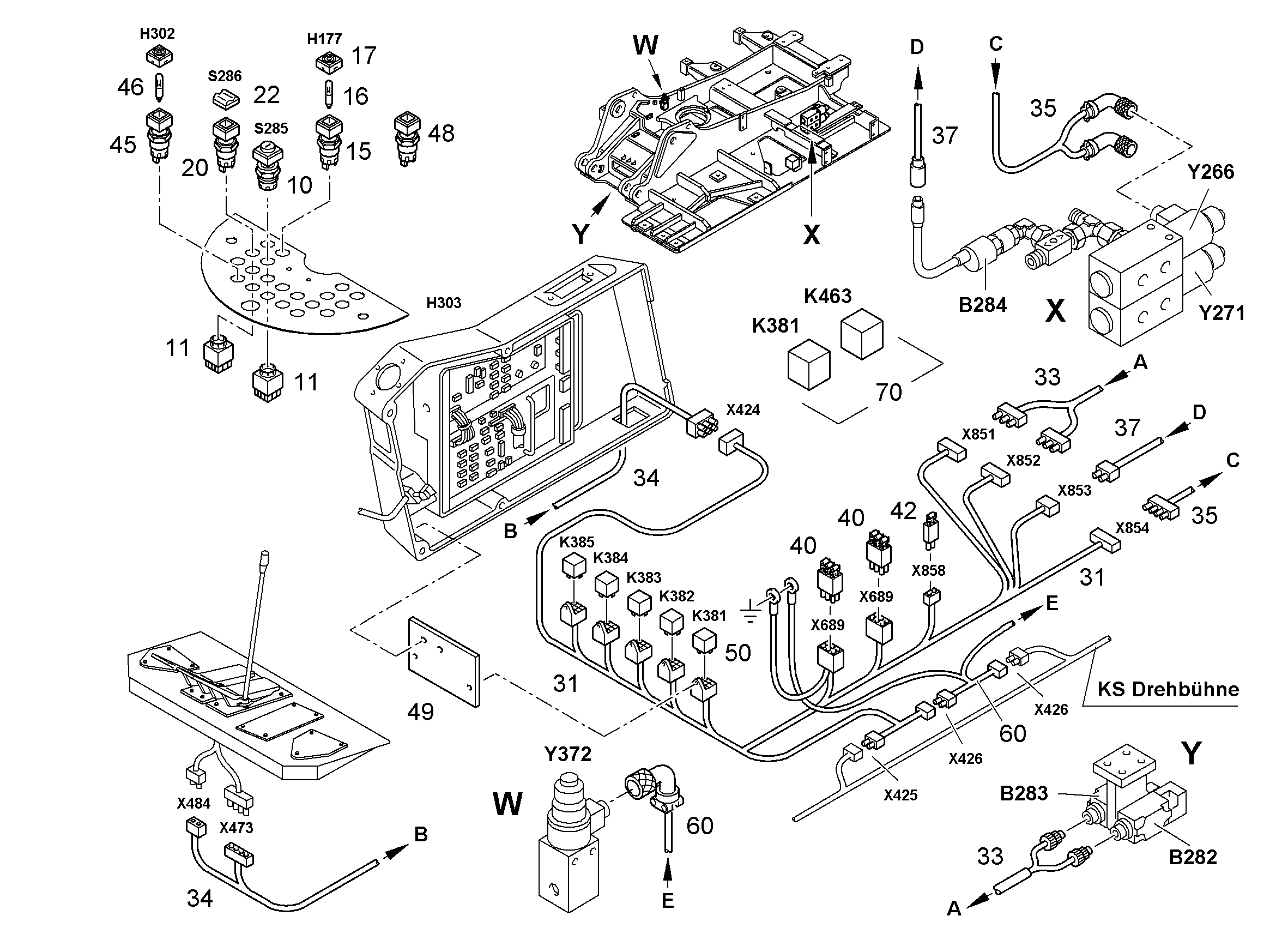 КОЛПАЧОК КЛАВИШИ 6001592 LIEBHERR