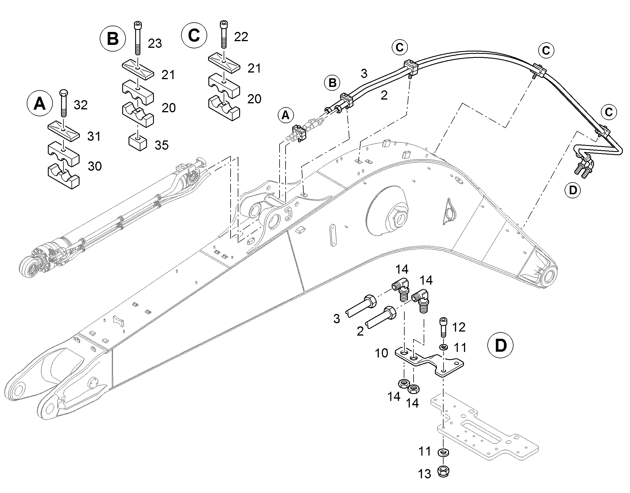 ТРУБА НАПОРНАЯ В СБОРЕ 11465929 LIEBHERR