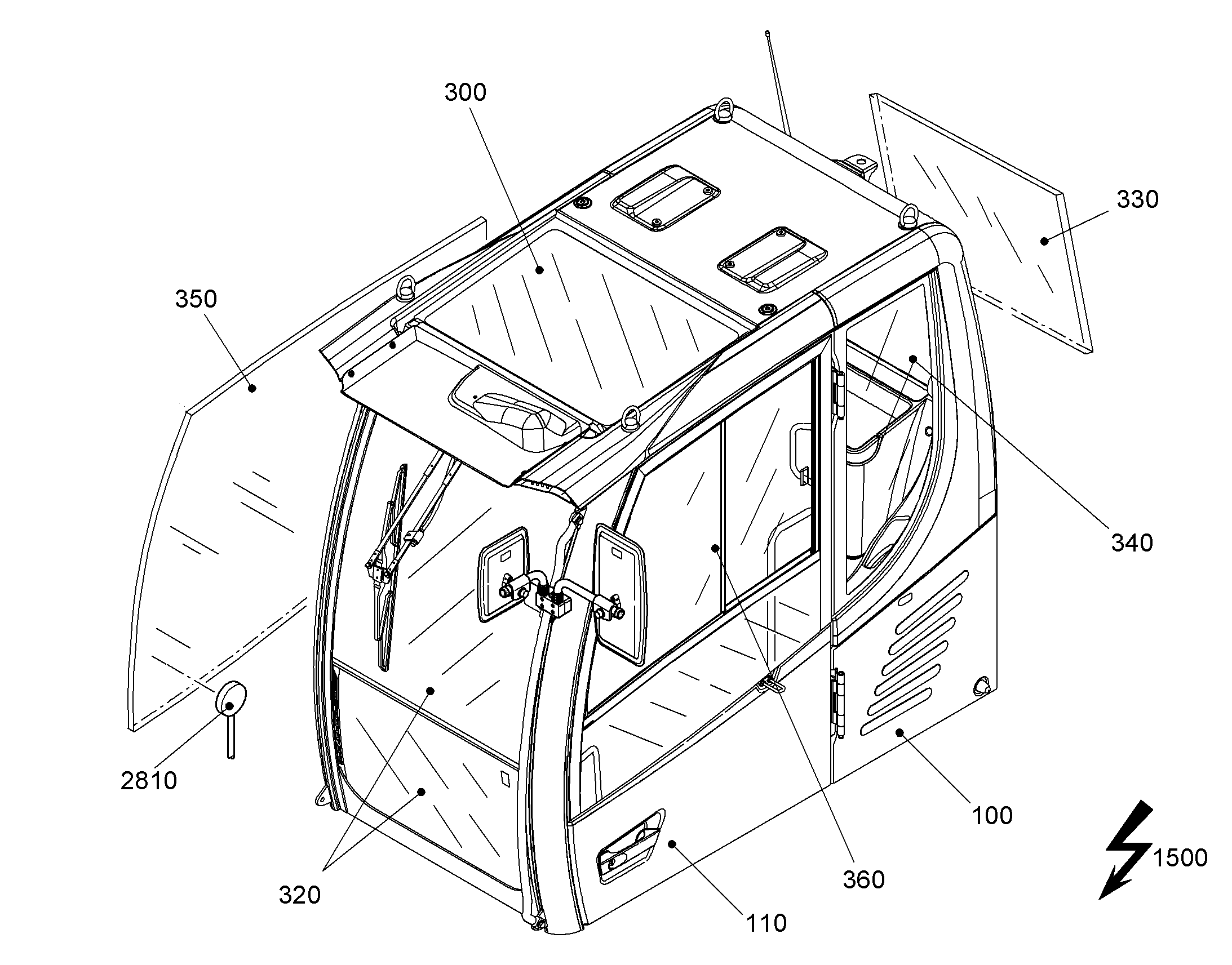 КАБИНА ОПЕРАТОРА 11407040 LIEBHERR