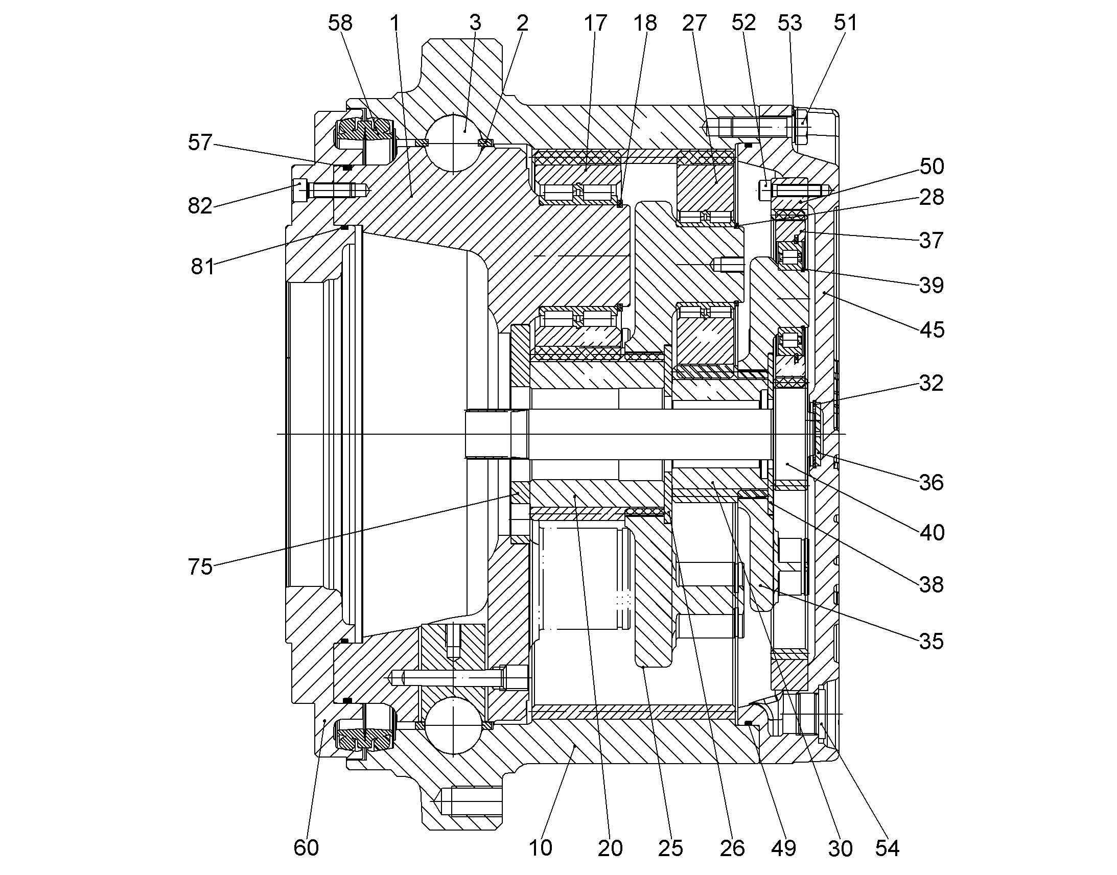 ВАЛ ПРИВОДНОЙ M=3,75 Z=21 90207471 LIEBHERR
