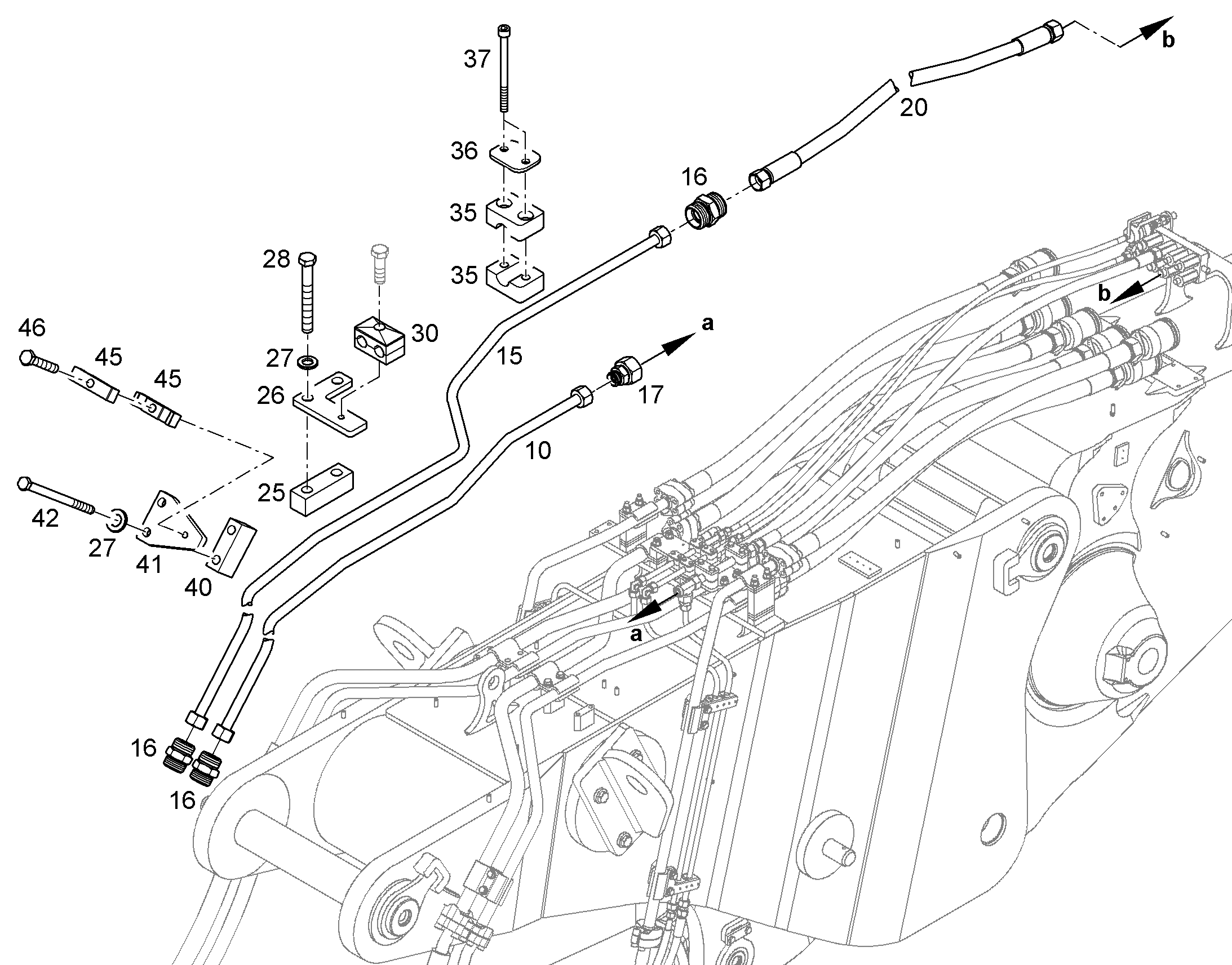 ТРУБА НАПОРНАЯ В СБОРЕ 10837818 LIEBHERR