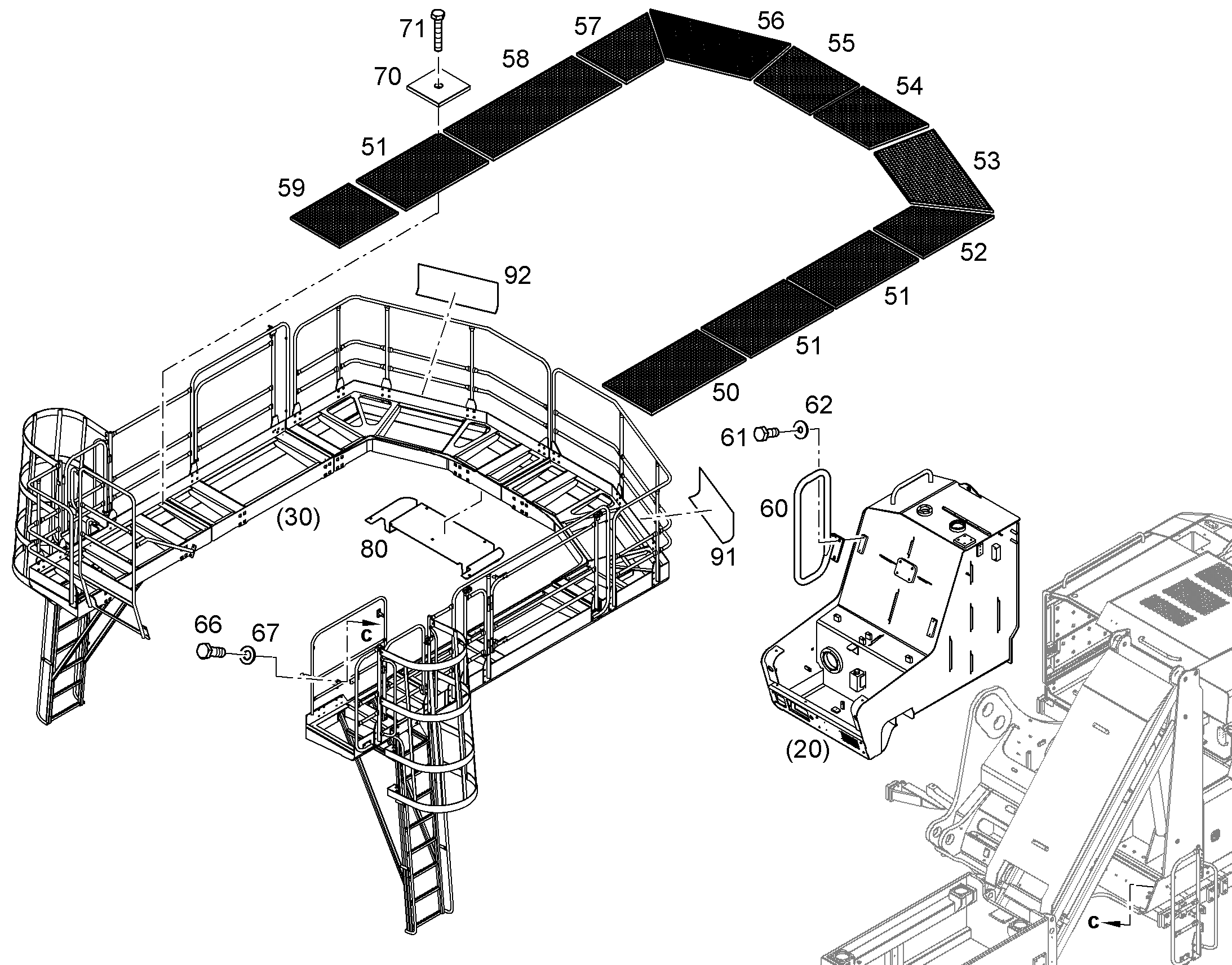 РЕШЕТКА КОЛОСНИКОВАЯ 10836622 LIEBHERR