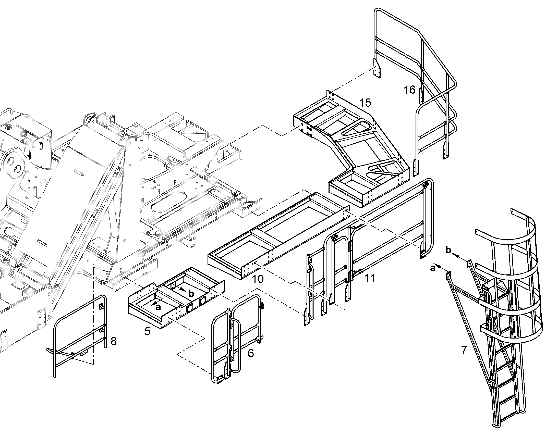 ПОРУЧНИ СЗАДИ СЛЕВА 10846097 LIEBHERR