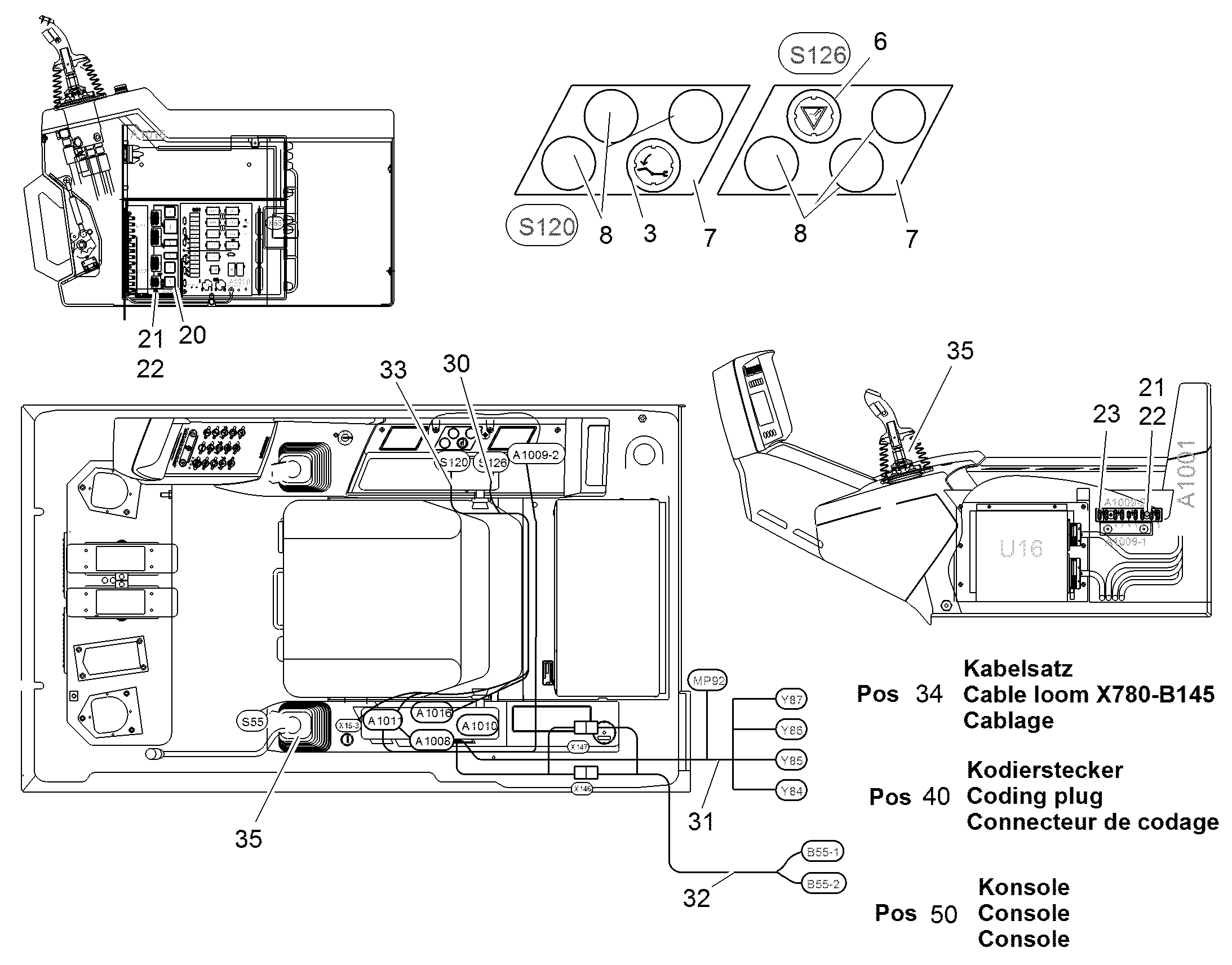 КОДОВЫЙ ШТЕКЕР 1-POL 1,45m RINGKABELSCHUH/SUB 10685152 LIEBHERR