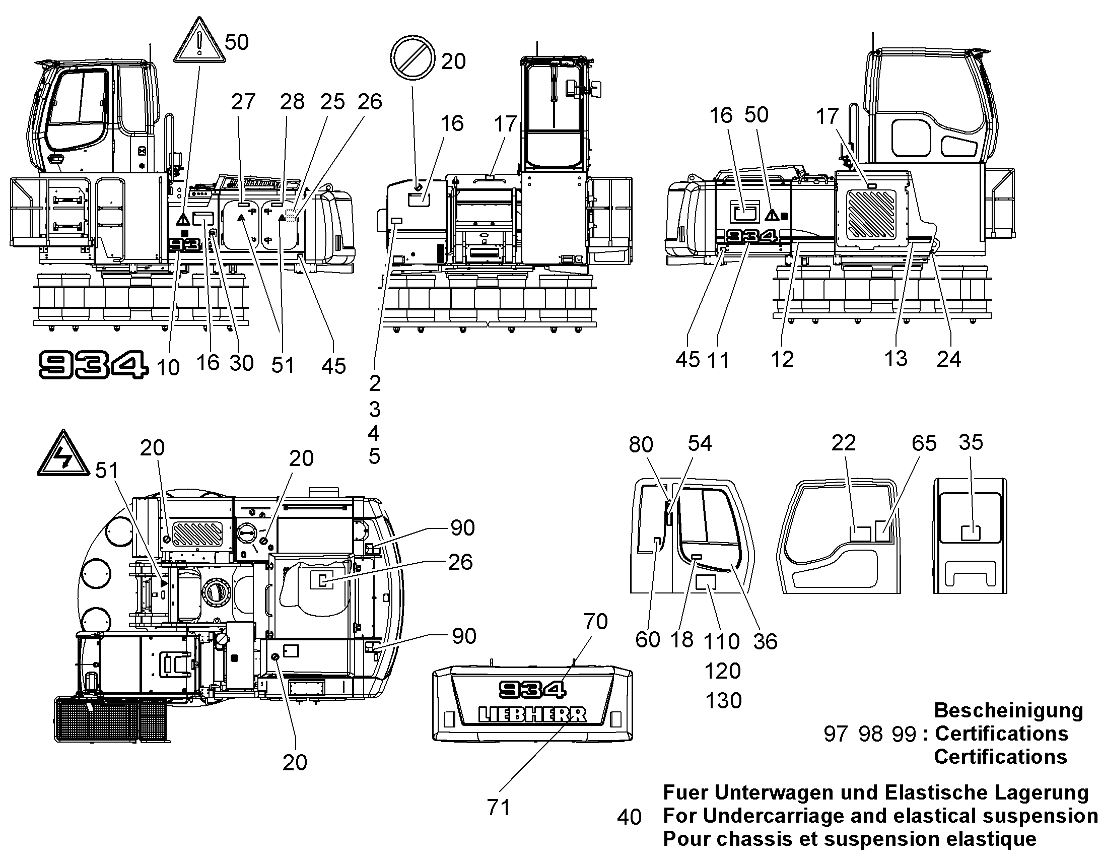 НАКЛЕЙКА 277mmX88mm 10842495 LIEBHERR