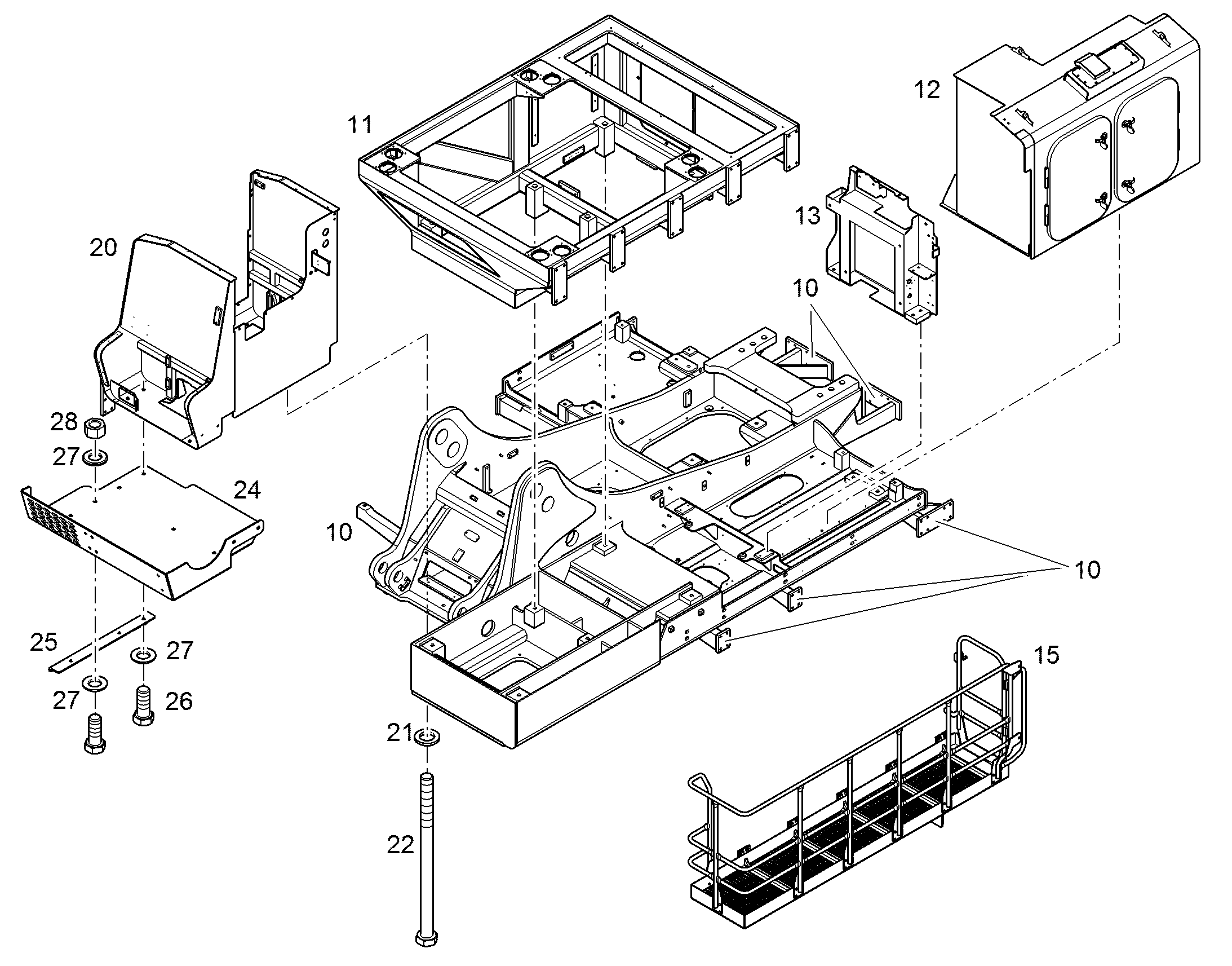 ПЕРЕОБОРУД. ПОВОР. ПЛАТФОРМЫ 10842568 LIEBHERR